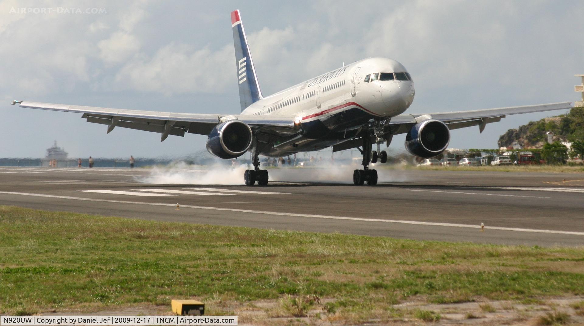 N920UW, 1983 Boeing 757-225 C/N 22199, Us airlines 757-200 landing at TNCM