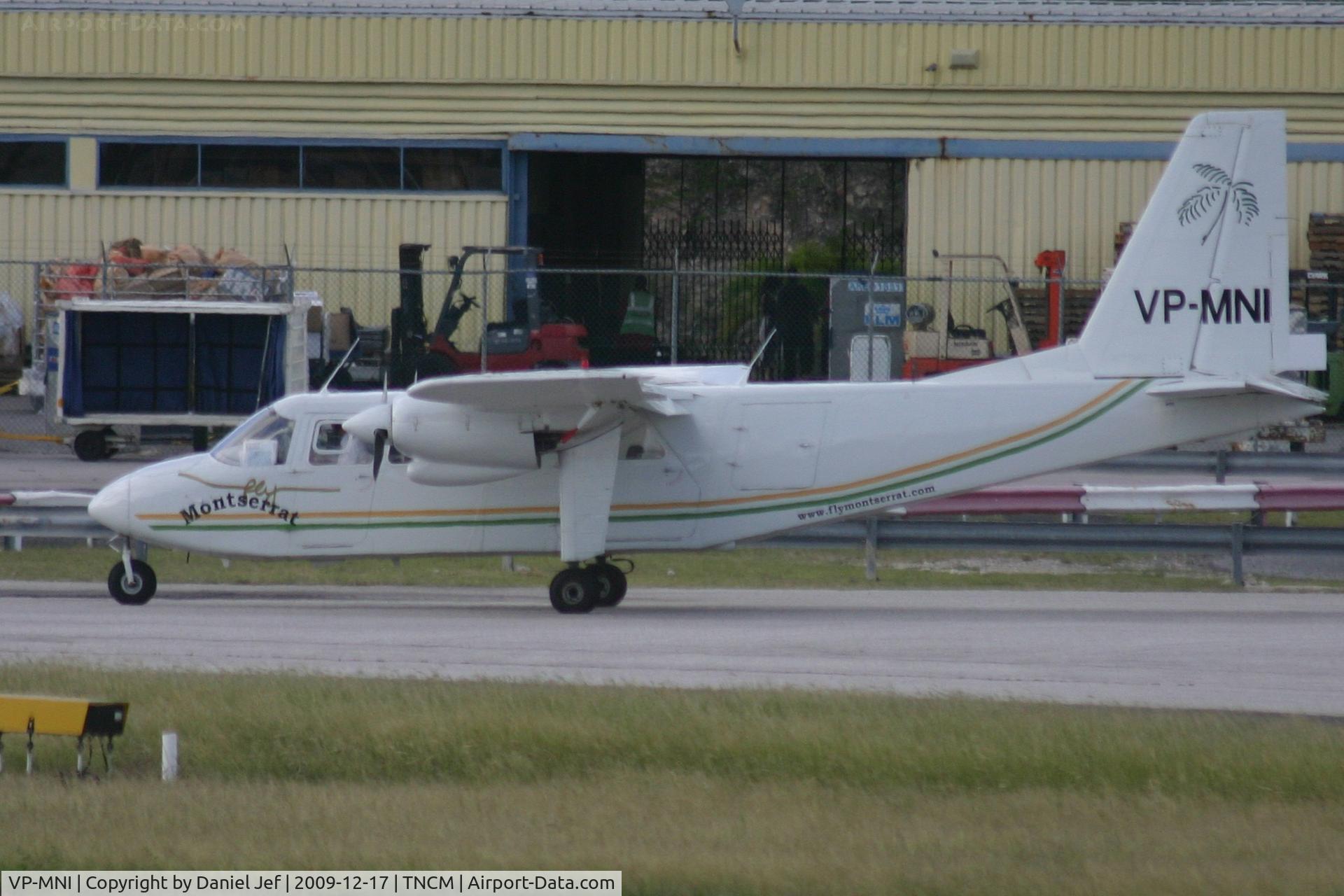 VP-MNI, Britten-Norman BN-2A-27 Islander C/N 0183, VP-MNI taxing to the holding point A