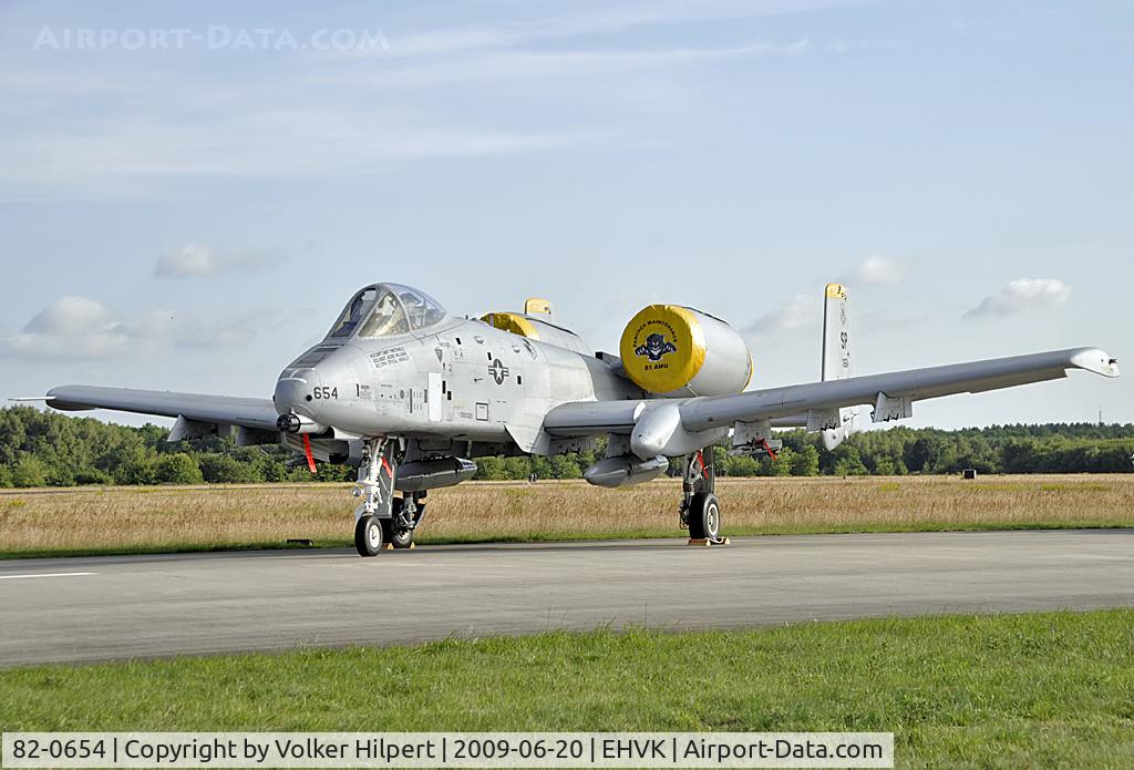 82-0654, 1982 Fairchild Republic A-10C Thunderbolt II C/N A10-0702, at Volkel