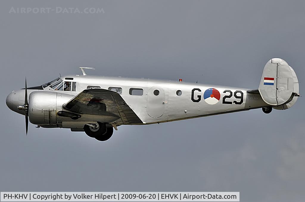 PH-KHV, 1952 Beech Expeditor 3NM (D18S) C/N A-904/CA-254, at Volkel
