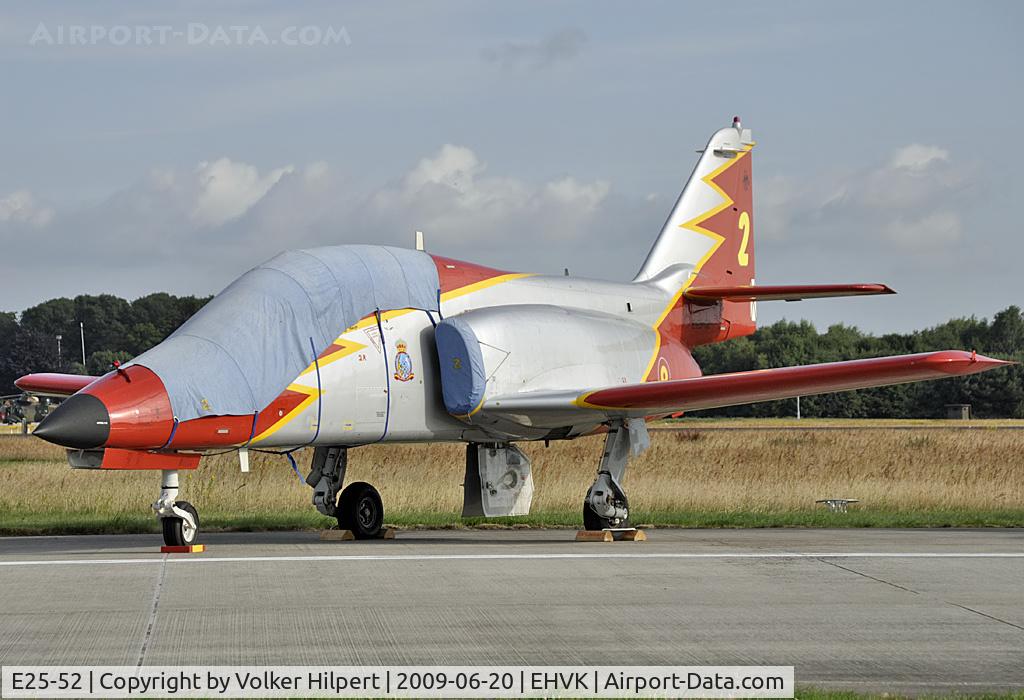 E25-52, CASA C-101EB Aviojet C/N EB01-52-053, at Volkel
