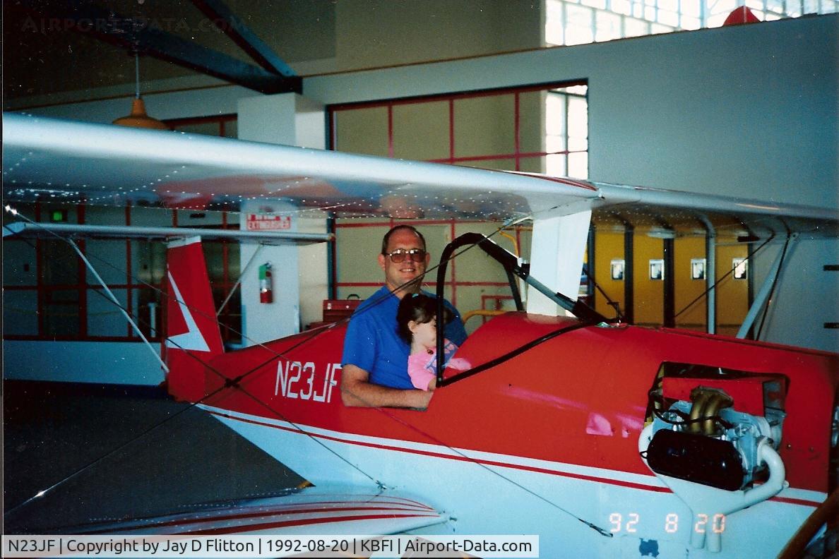 N23JF, Aerosport Scamp WT-B1 C/N 12, My daughter Melissa and I at the Museum of Flight, Boeing Field.