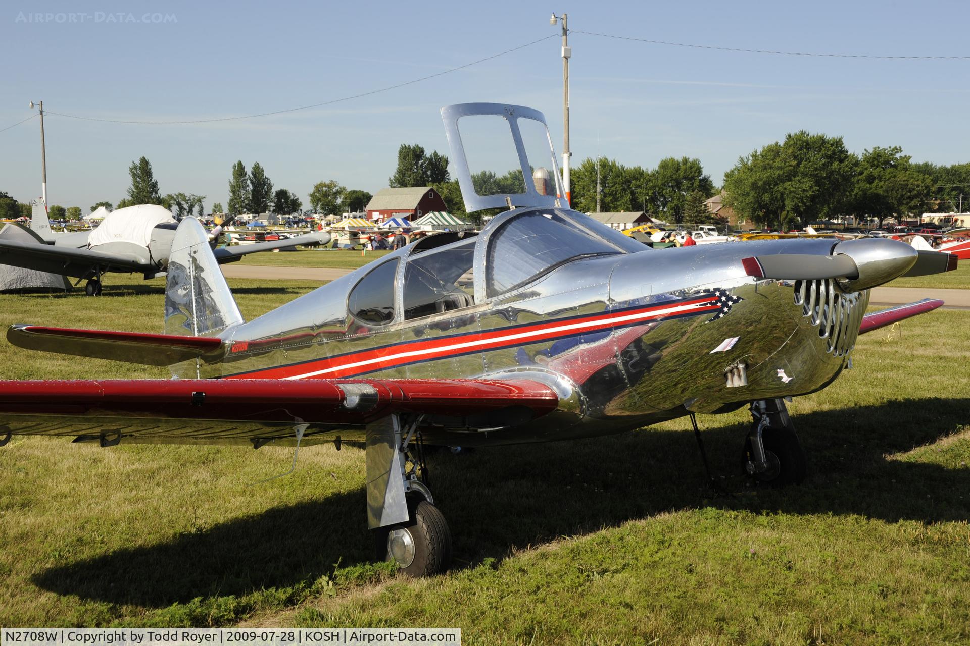 N2708W, 1950 Temco GC-1B Swift C/N 3741, EAA AIRVENTURE 2009