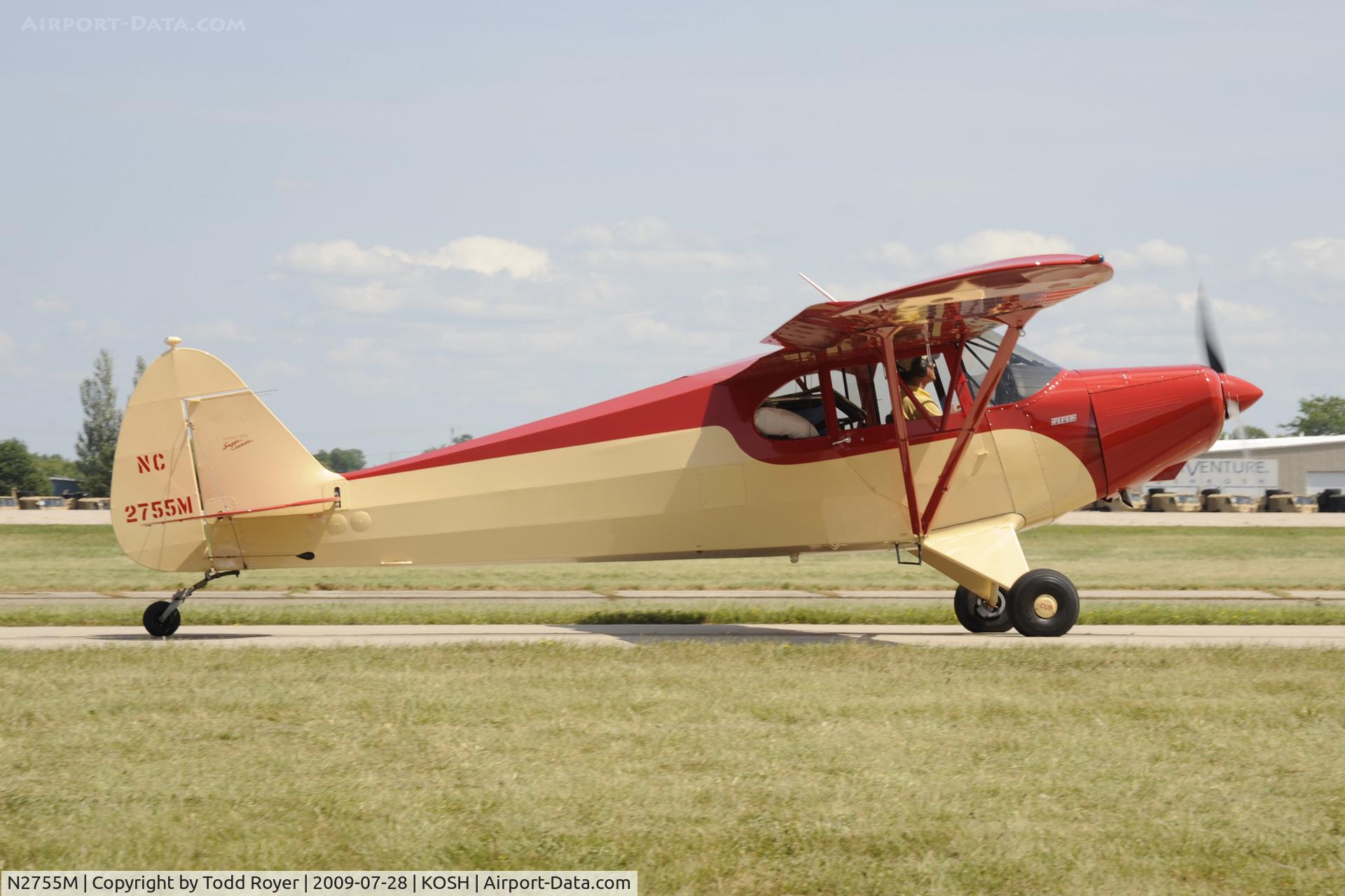 N2755M, 1946 Piper PA-12 Super Cruiser C/N 12-1240, EAA AIRVENTURE 2009