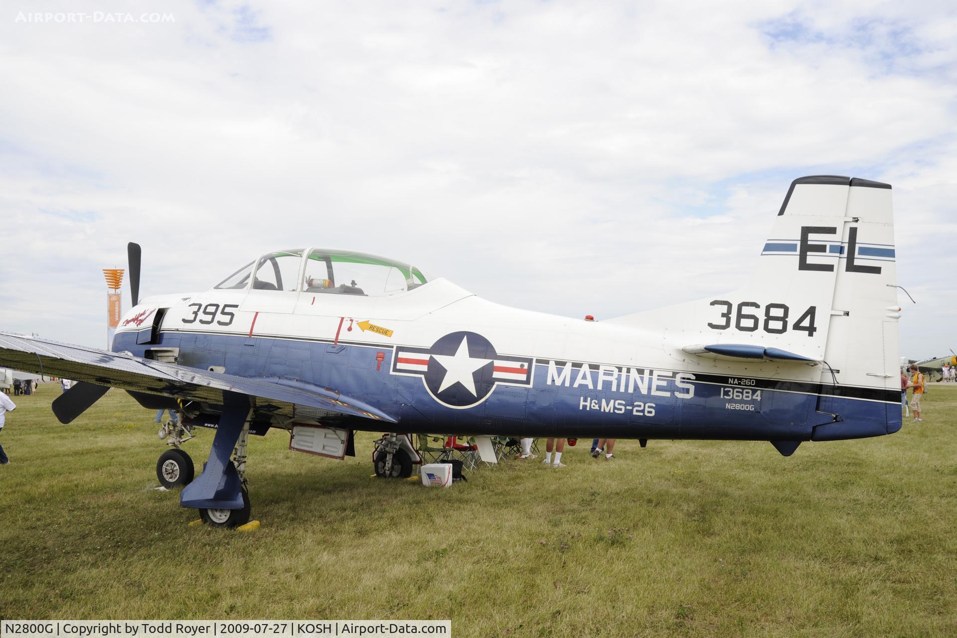 N2800G, 1951 North American T-28A Trojan C/N 174-222, EAA AIRVENTURE 2009
