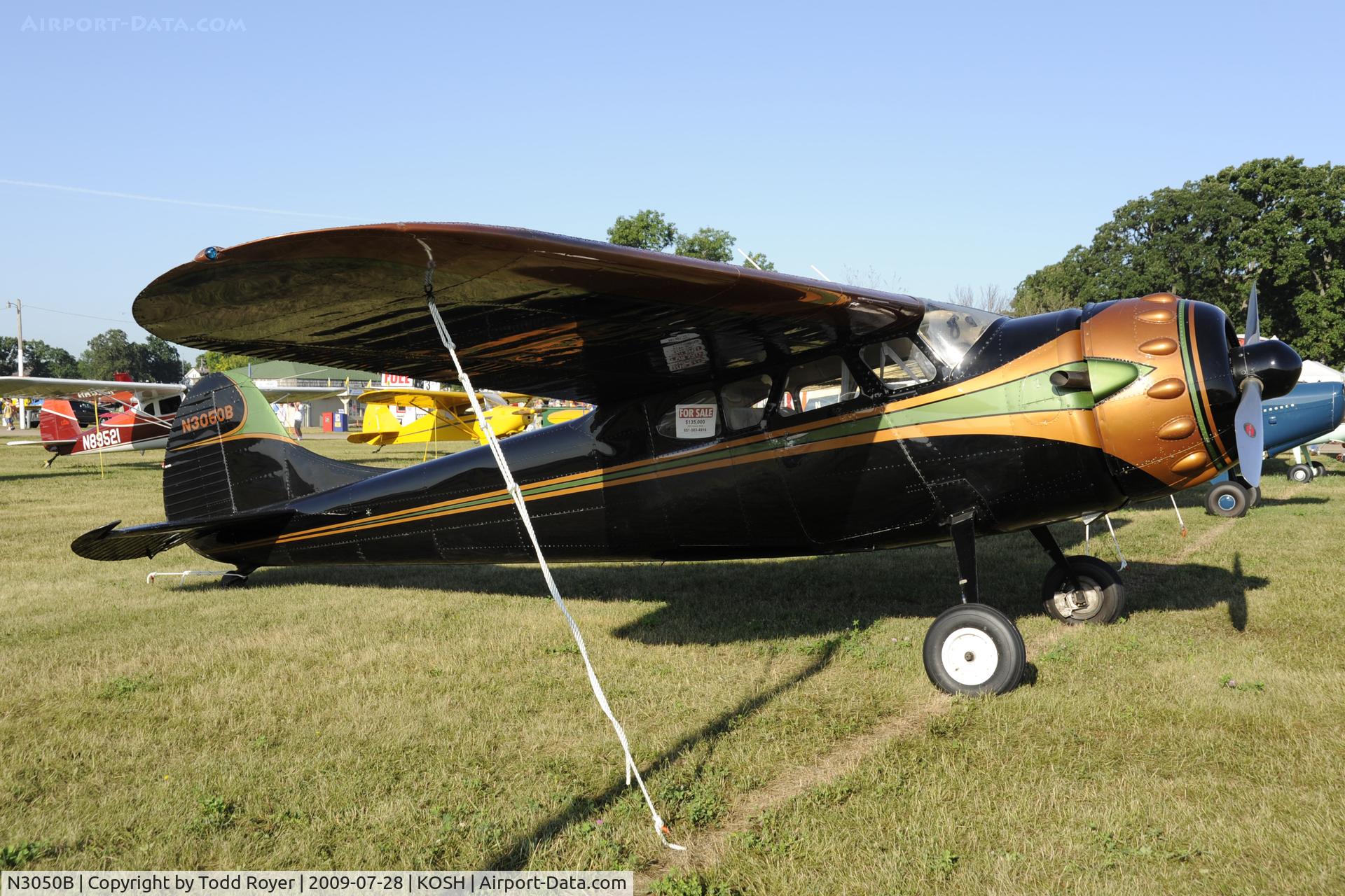 N3050B, 1952 Cessna 195B Businessliner C/N 7933, EAA AIRVENTURE 2009