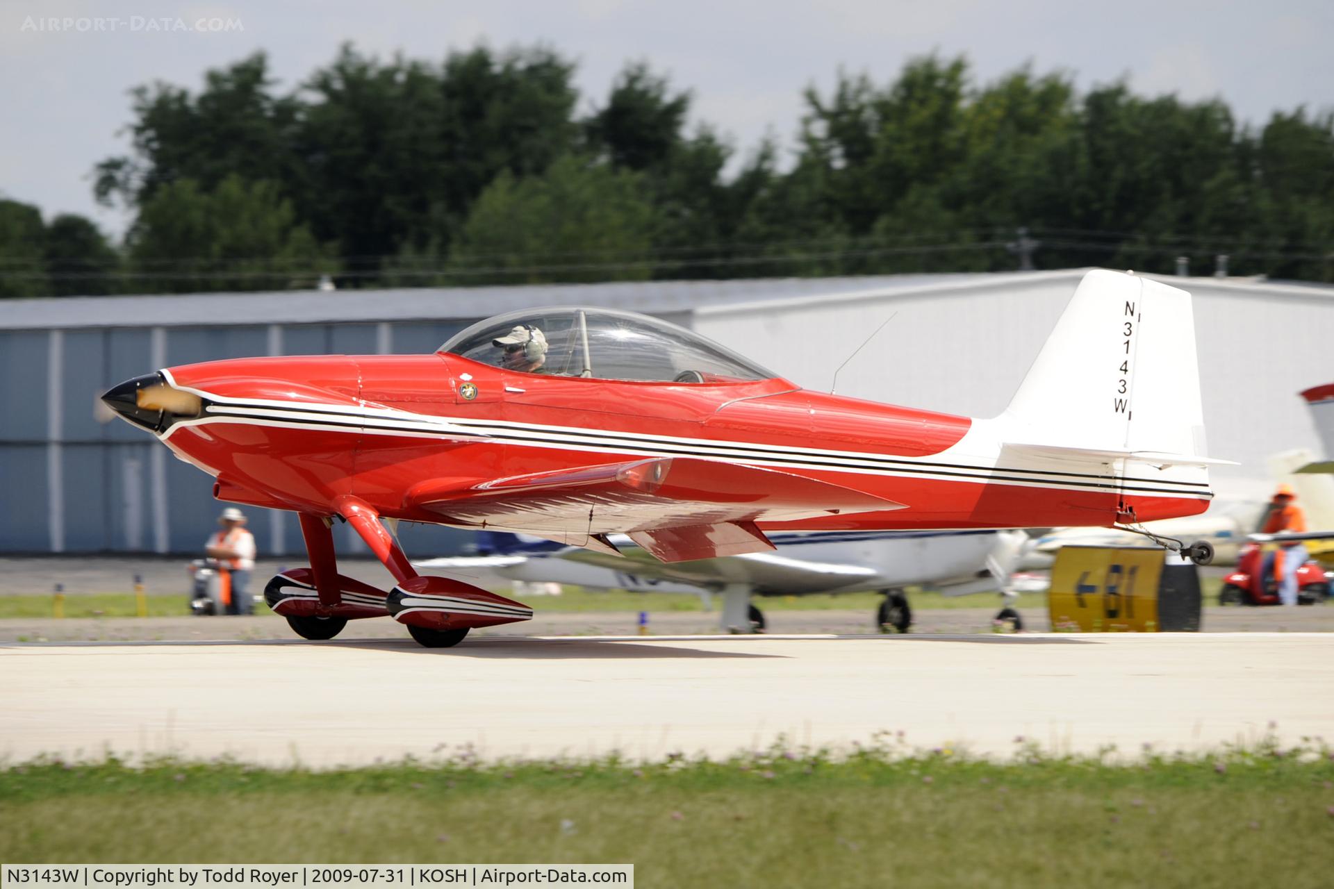 N3143W, 1991 Vans RV-4 C/N 1920, EAA AIRVENTURE 2009