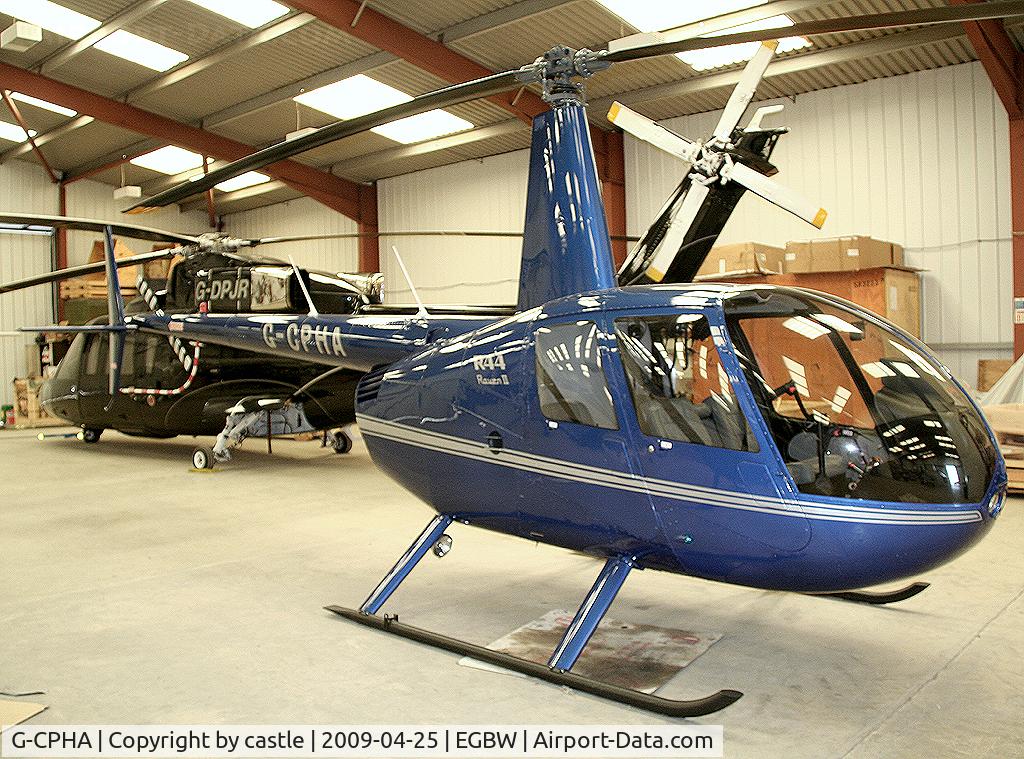 G-CPHA, 2008 Robinson R44 Raven II C/N 12641, seen @ Wellesbourne Mountford