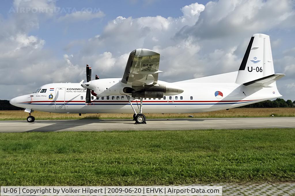 U-06, 1993 Fokker 50 C/N 20287, at Volkel