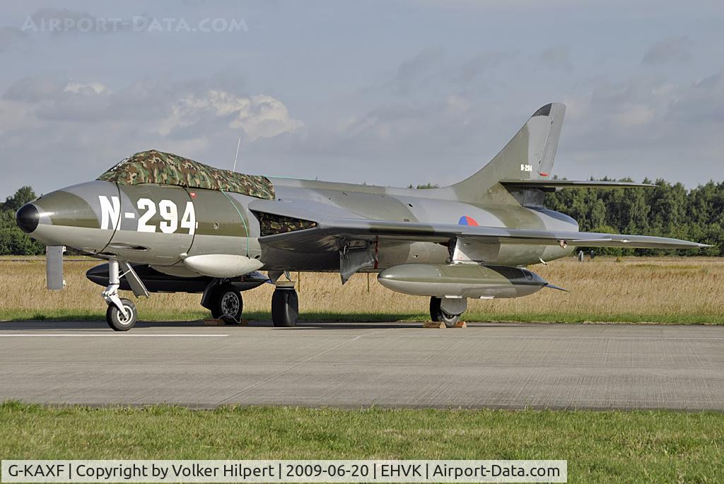 G-KAXF, 1956 Hawker Hunter F.6A C/N S4/U/3361, at Volkel