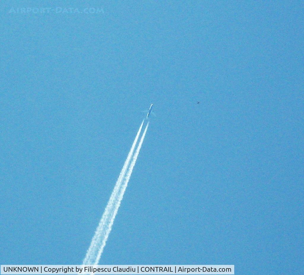 UNKNOWN, Contrails Various C/N Unknown, In Flight CLUJ NAPOCA