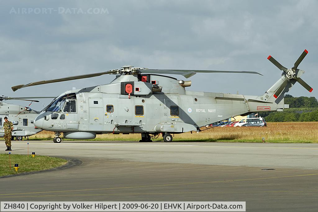 ZH840, AgustaWestland EH-101 Merlin HM1 (Mk111) C/N 50085/RN20, at Volkel