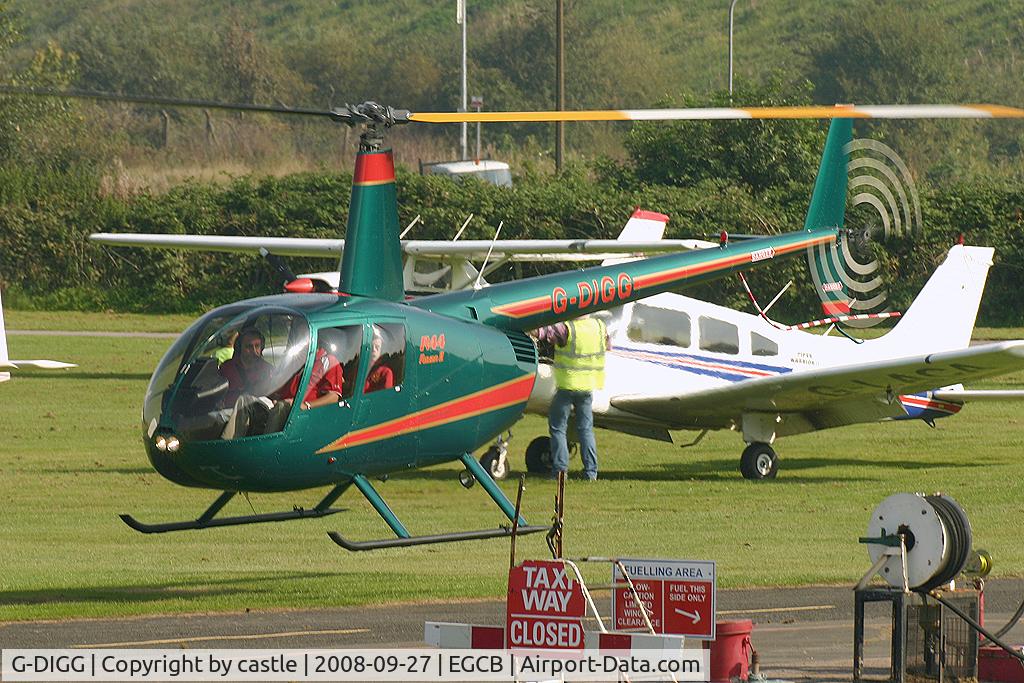 G-DIGG, 2007 Robinson R44 Raven II C/N 11904, seen @ Barton