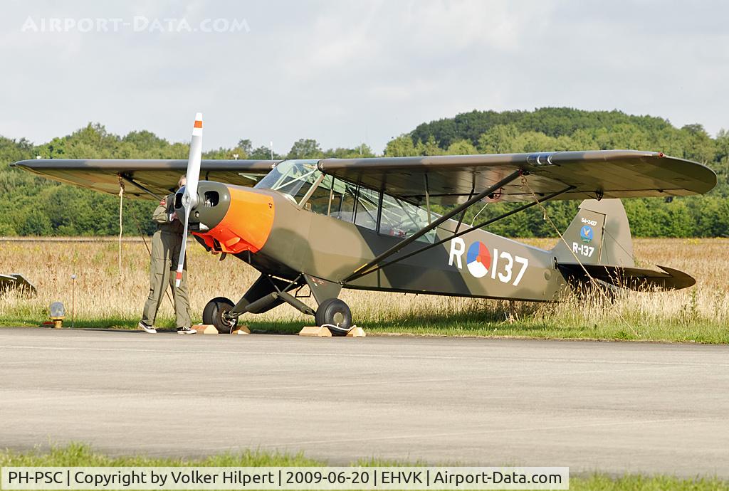 PH-PSC, 1954 Piper L-21B Super Cub (PA-18-135) C/N 18-3827, at Volkel