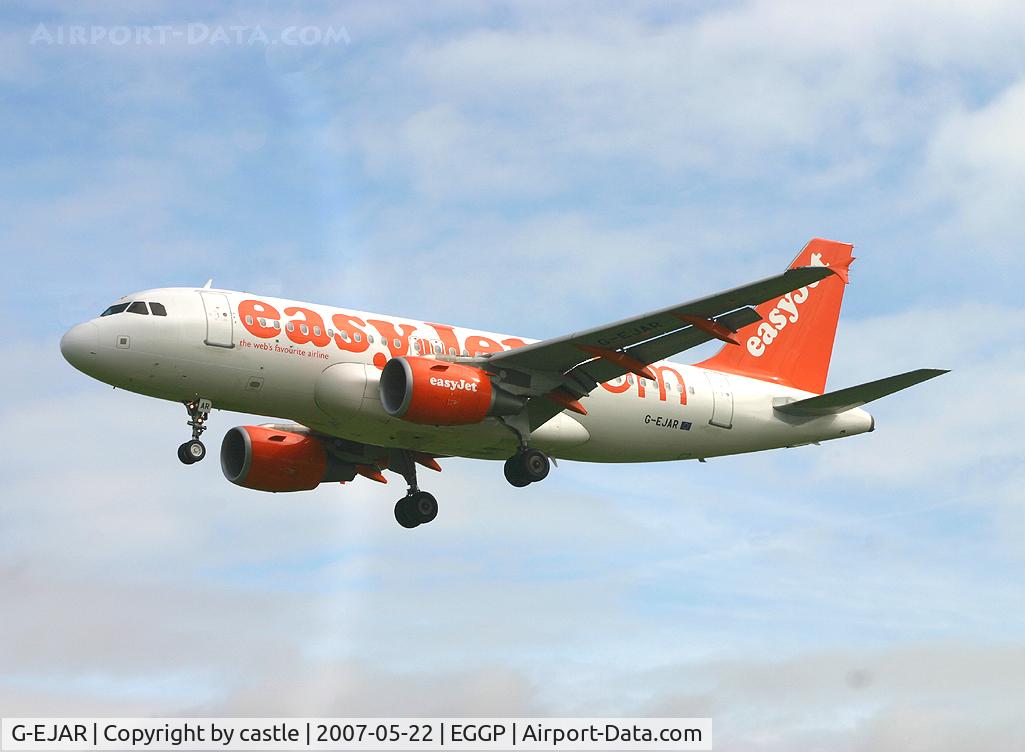 G-EJAR, 2005 Airbus A319-111 C/N 2412, seen @ Liverpool