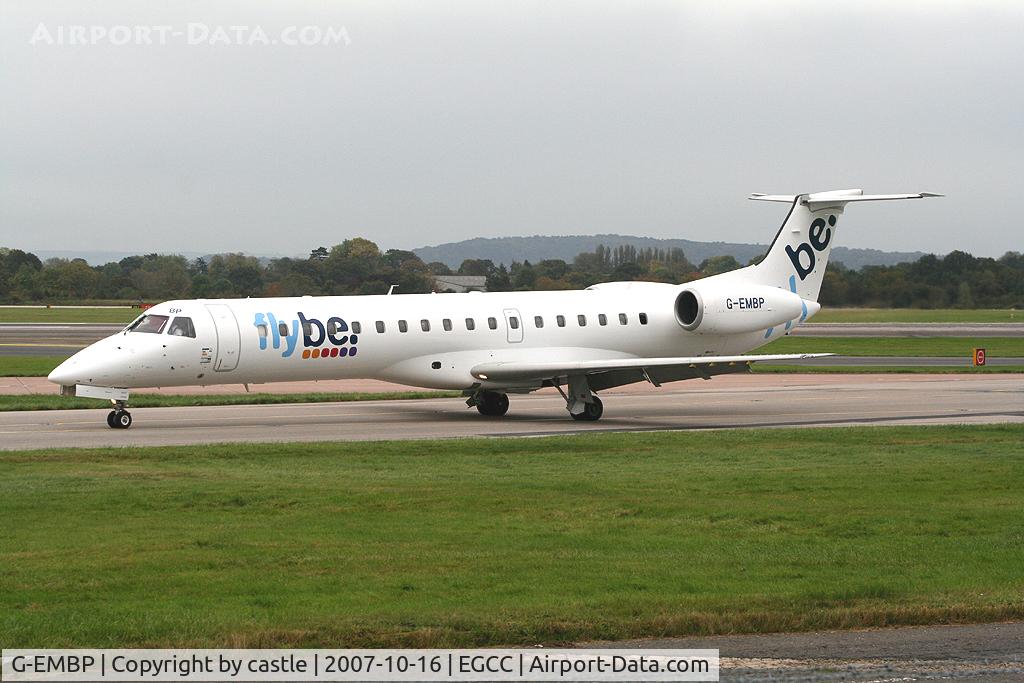 G-EMBP, 2000 Embraer EMB-145EU (ERJ-145EU) C/N 145300, seen @ Manchester