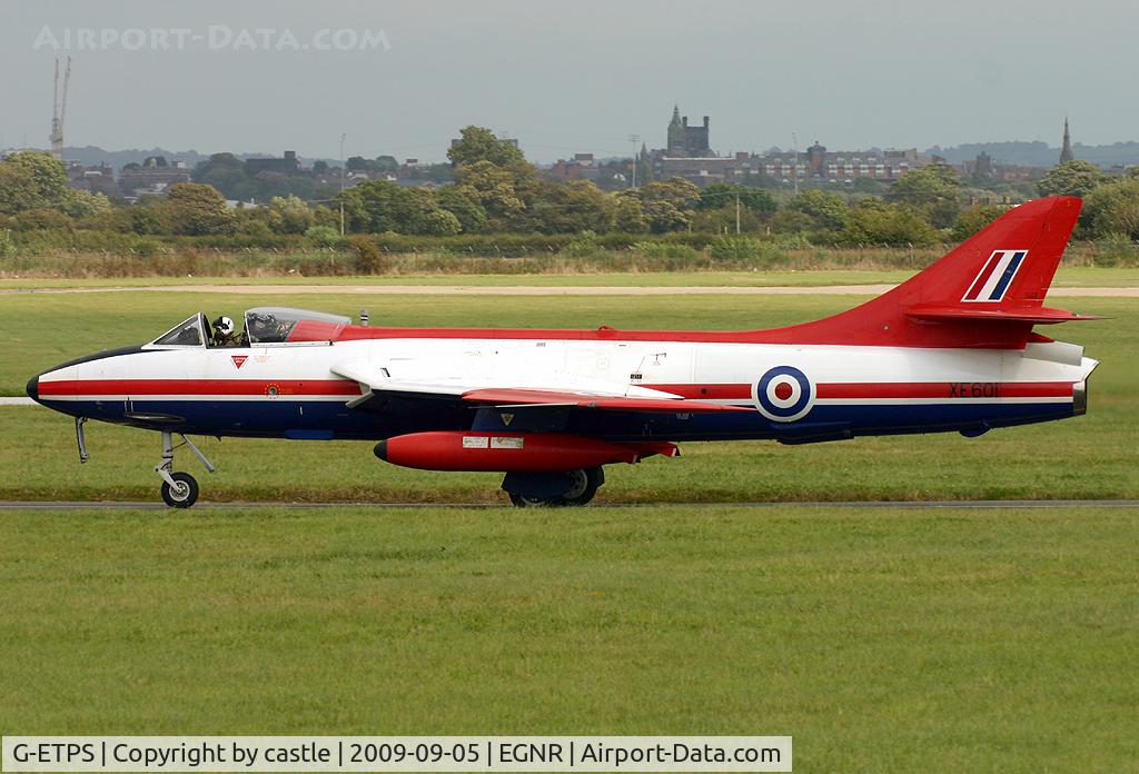 G-ETPS, 1956 Hawker Hunter FGA.9 C/N 41H/679959, seen @ Hawarden