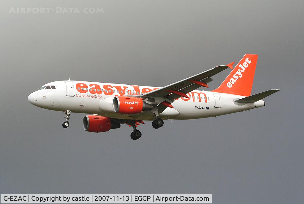 G-EZAC, 2006 Airbus A319-111 C/N 2691, seen @ Liverpool