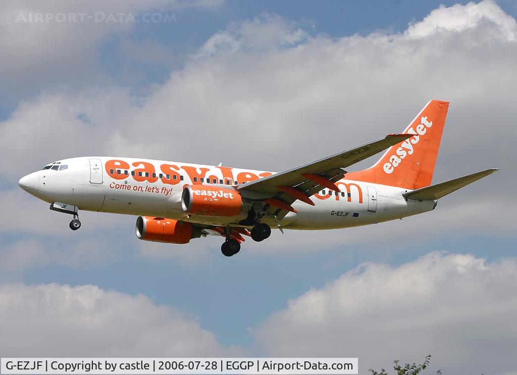 G-EZJF, 2001 Boeing 737-73V C/N 30243, seen @ Liverpool