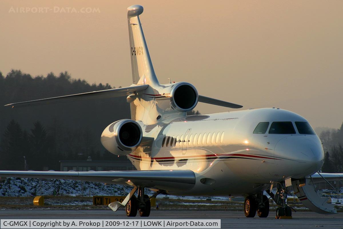 C-GMGX, 2008 Dassault Falcon 7X C/N 050, First 7X visiting KLU!