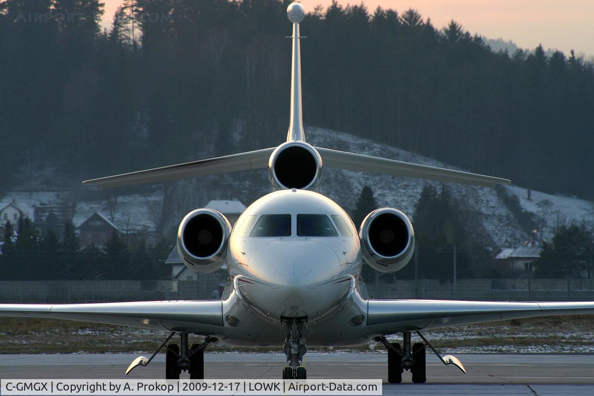 C-GMGX, 2008 Dassault Falcon 7X C/N 050, First 7X visiting KLU!