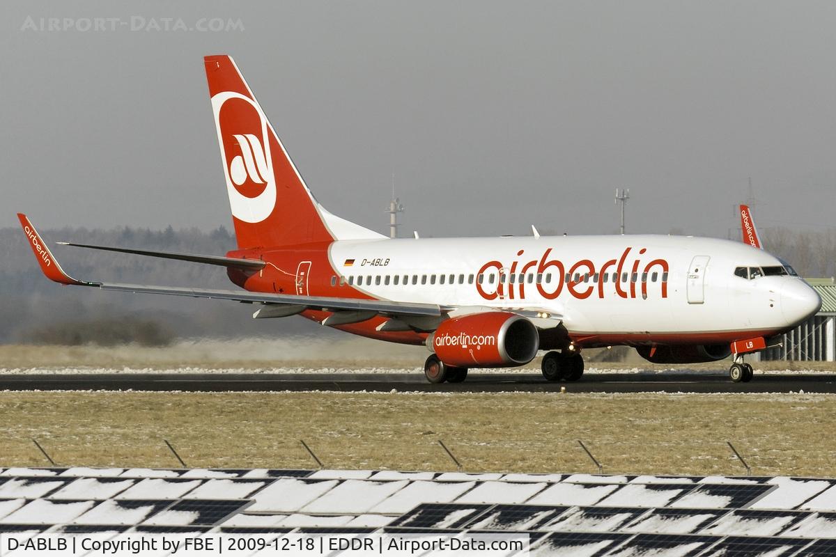 D-ABLB, 2008 Boeing 737-76J C/N 36115, take off roll RW09