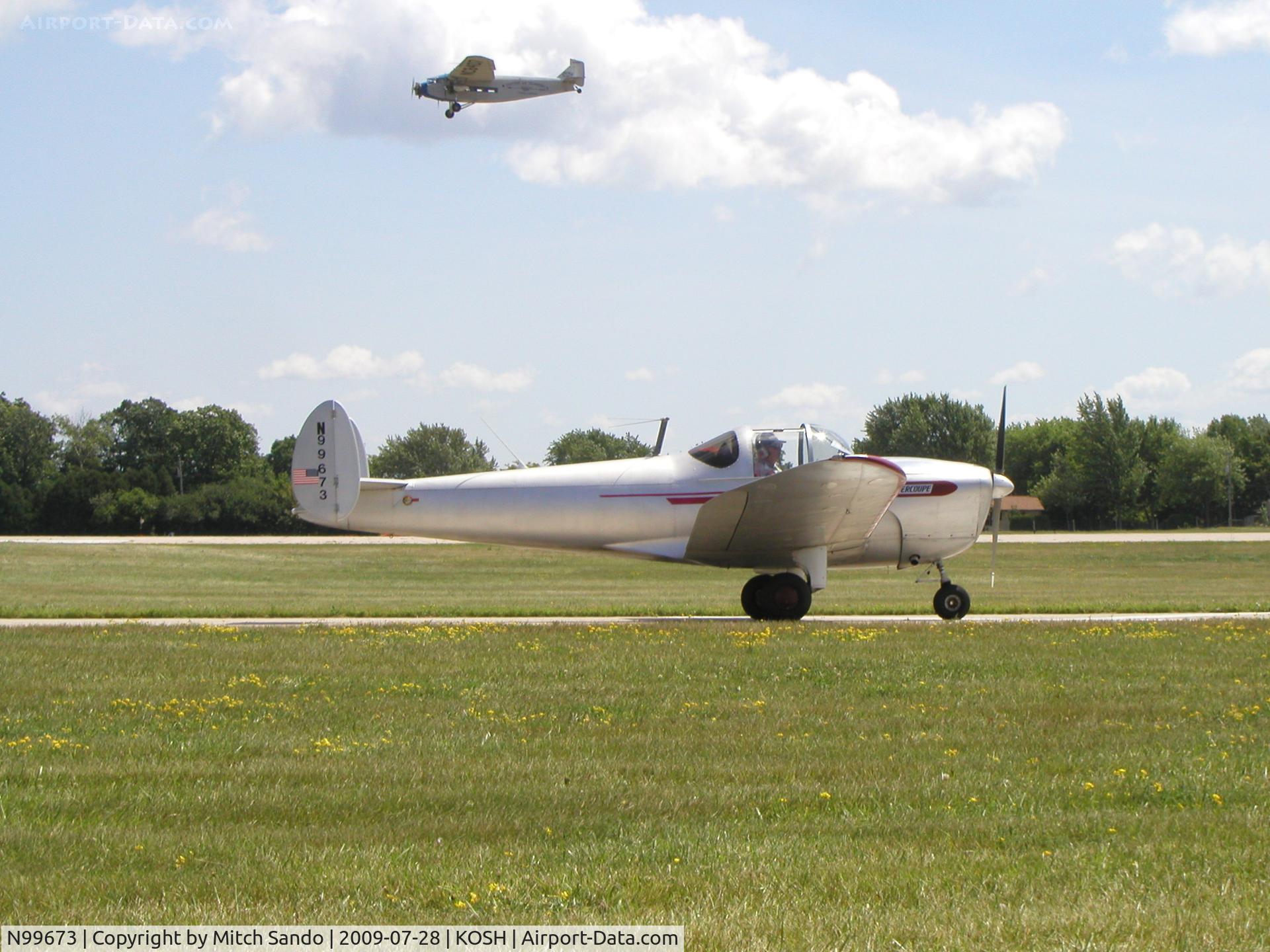 N99673, 1946 Erco 415C Ercoupe C/N 2296, EAA AirVenture 2009.