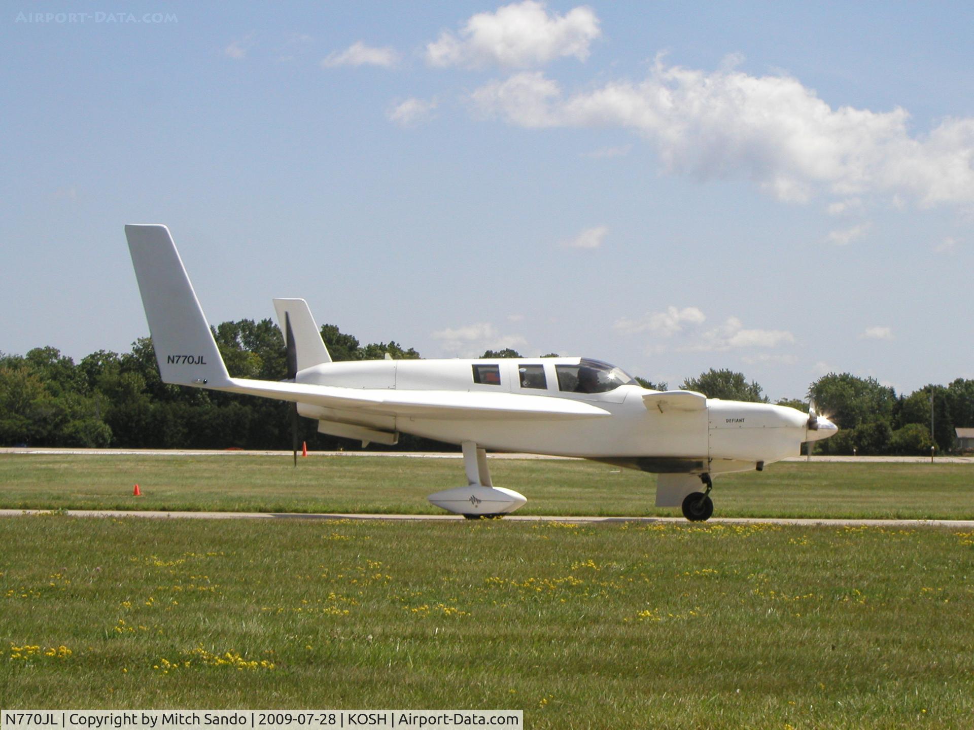 N770JL, 2003 Rutan Defiant C/N 61, EAA AirVenture 2009.