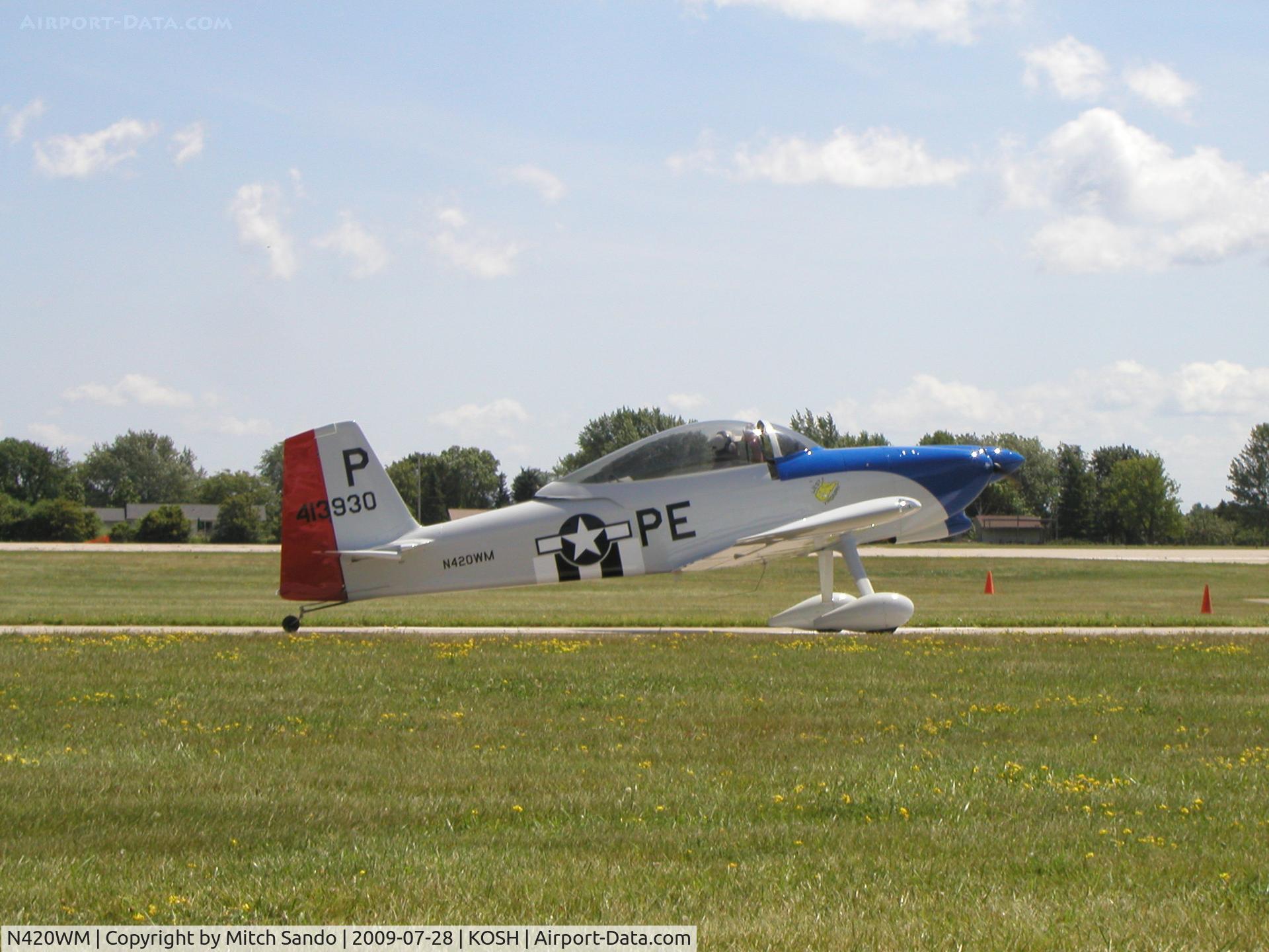 N420WM, 2006 Vans RV-8 C/N 81925, EAA AirVenture 2009.