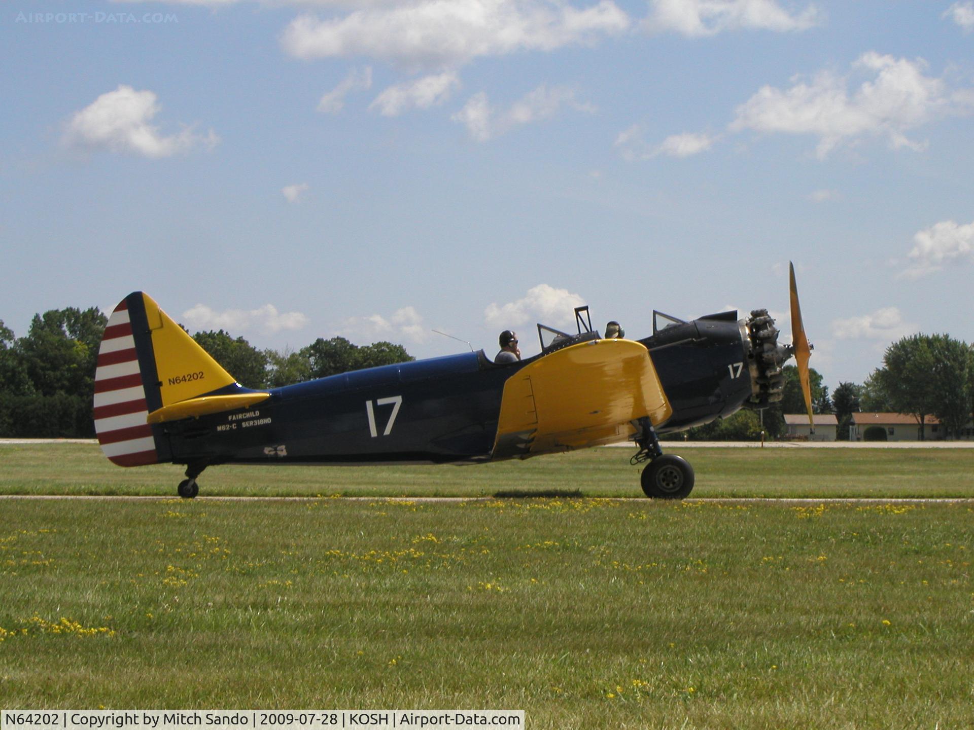 N64202, 1943 Fairchild (Howard) PT-23A Cornell (M-62C) C/N HO-318, EAA AirVenture 2009.