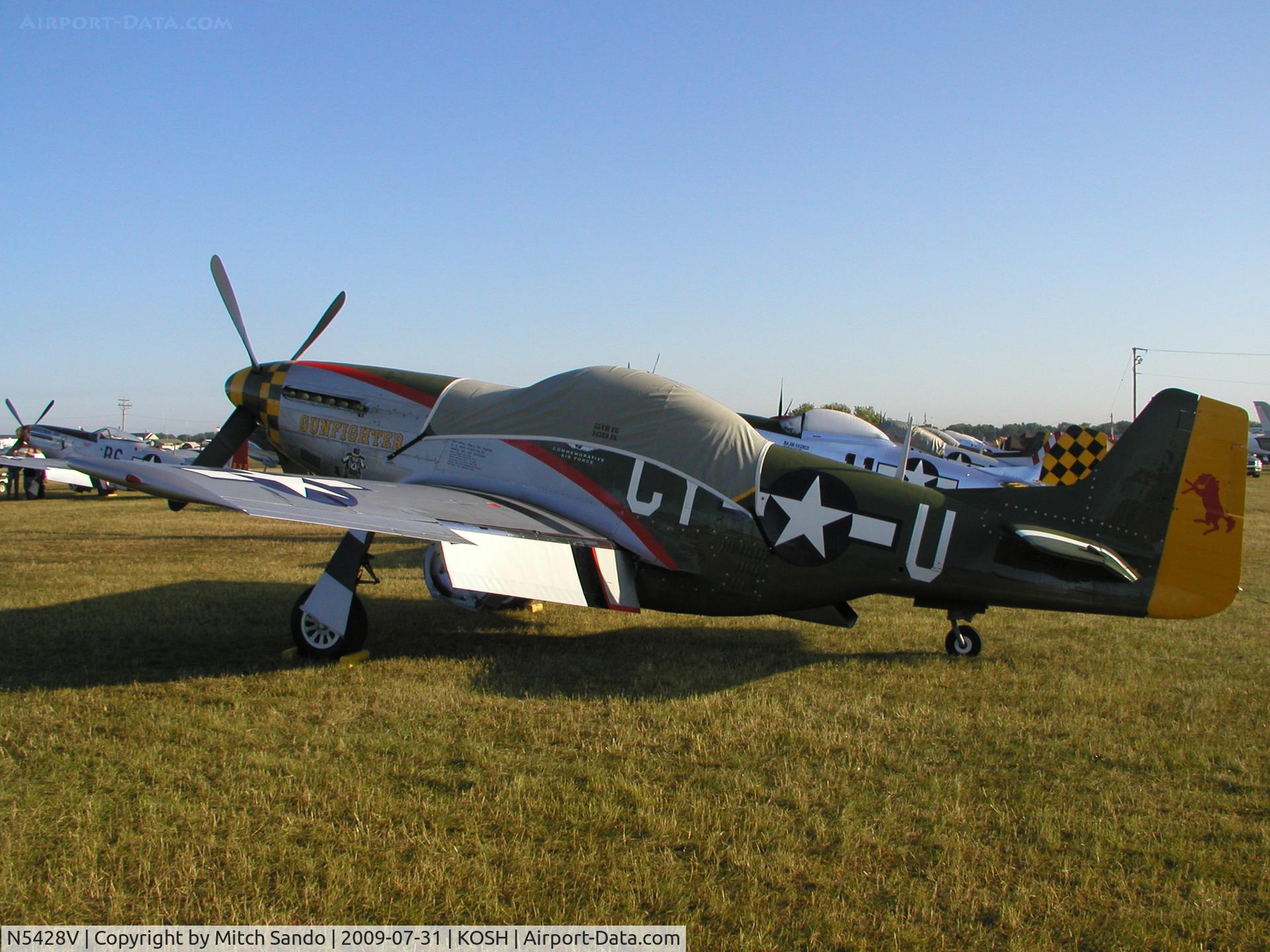N5428V, 1944 North American P-51D Mustang C/N 122-39723, EAA AirVenture 2009.