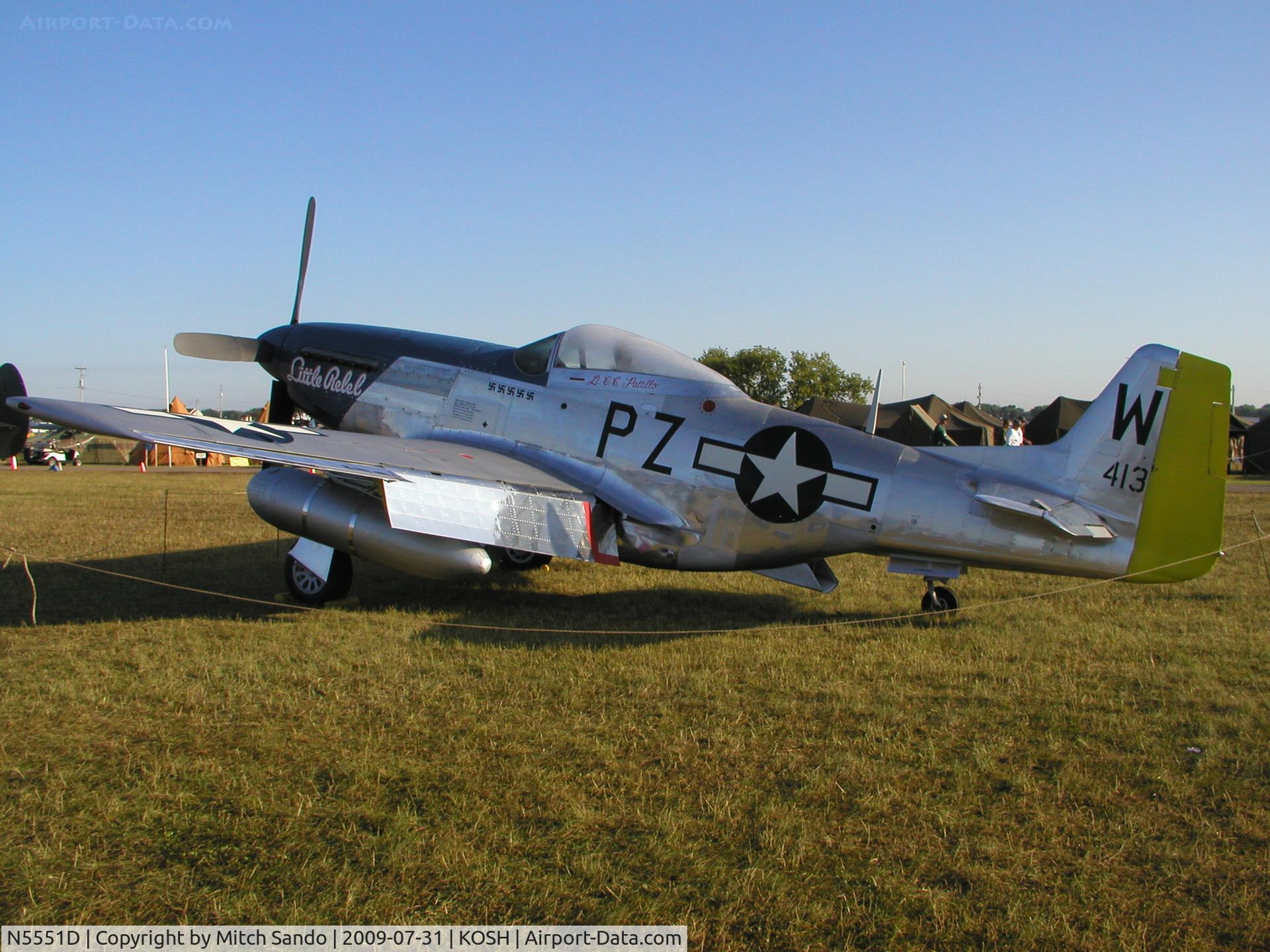 N5551D, North American P-51D Mustang C/N 124-48258 (45-11495), EAA AirVenture 2009.