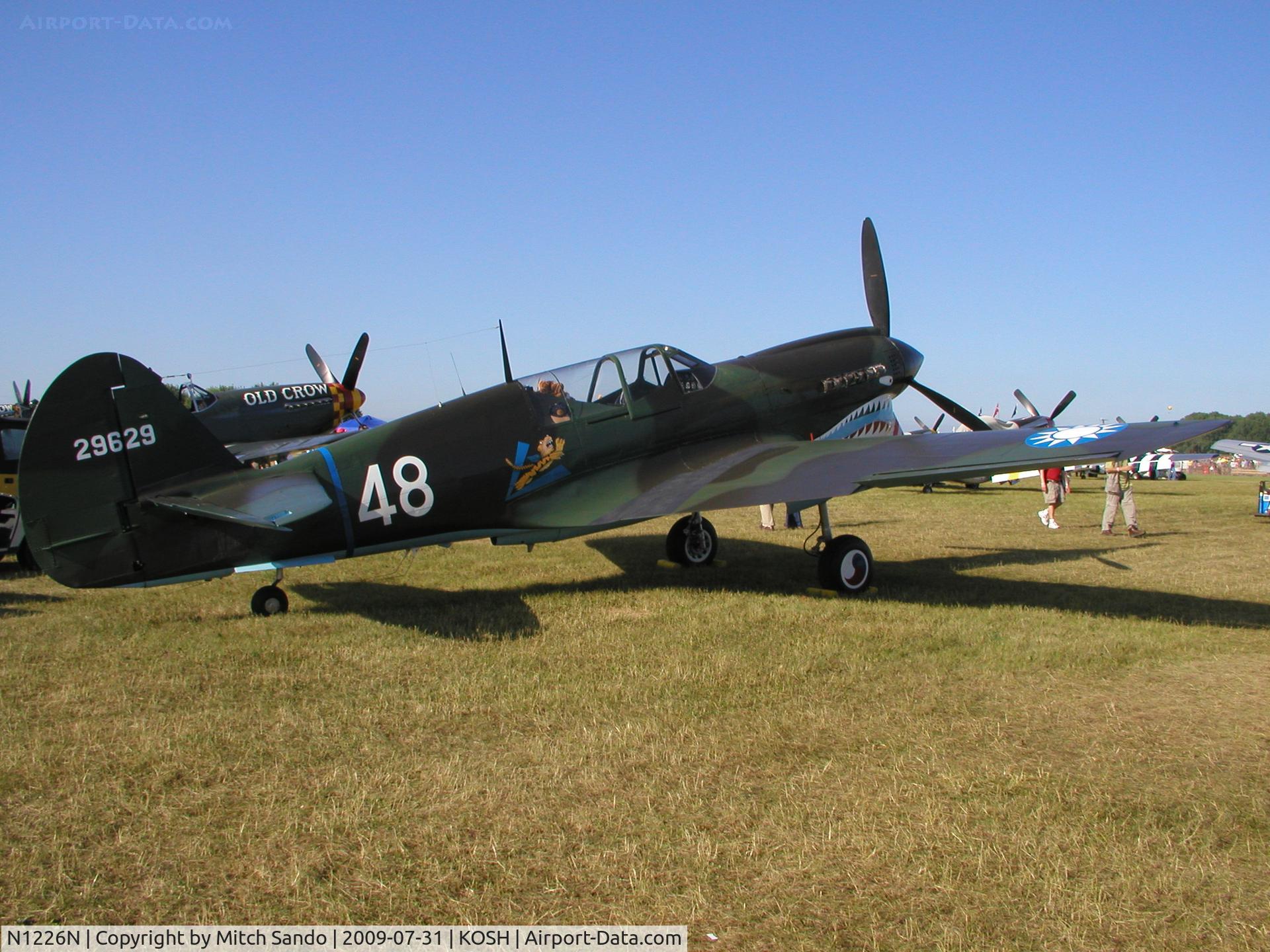 N1226N, Curtiss P-40N Warhawk C/N 29629, EAA AirVenture 2009.