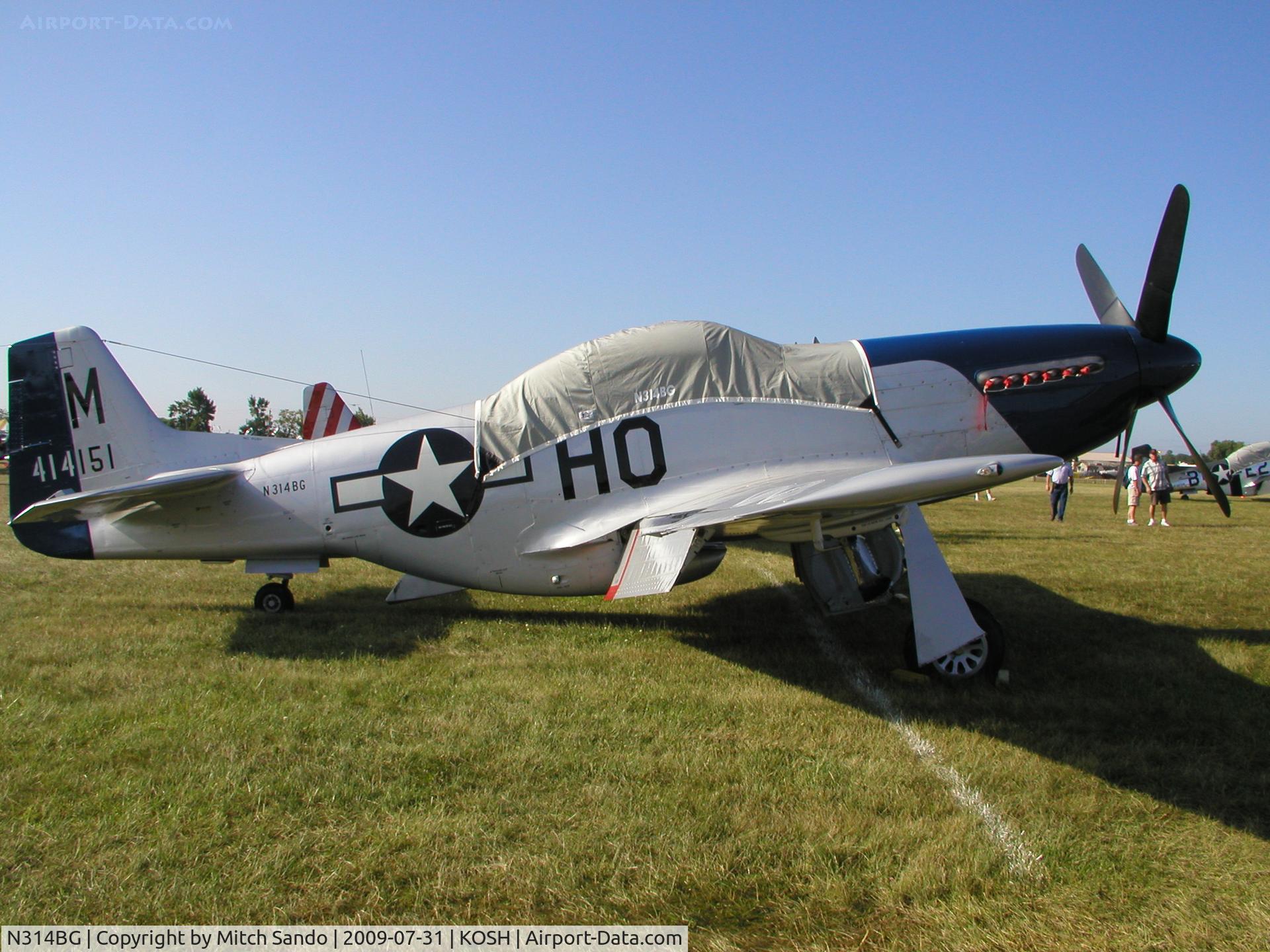 N314BG, North American P-51D Mustang C/N 122-3999 (44-73140), EAA AirVenture 2009.