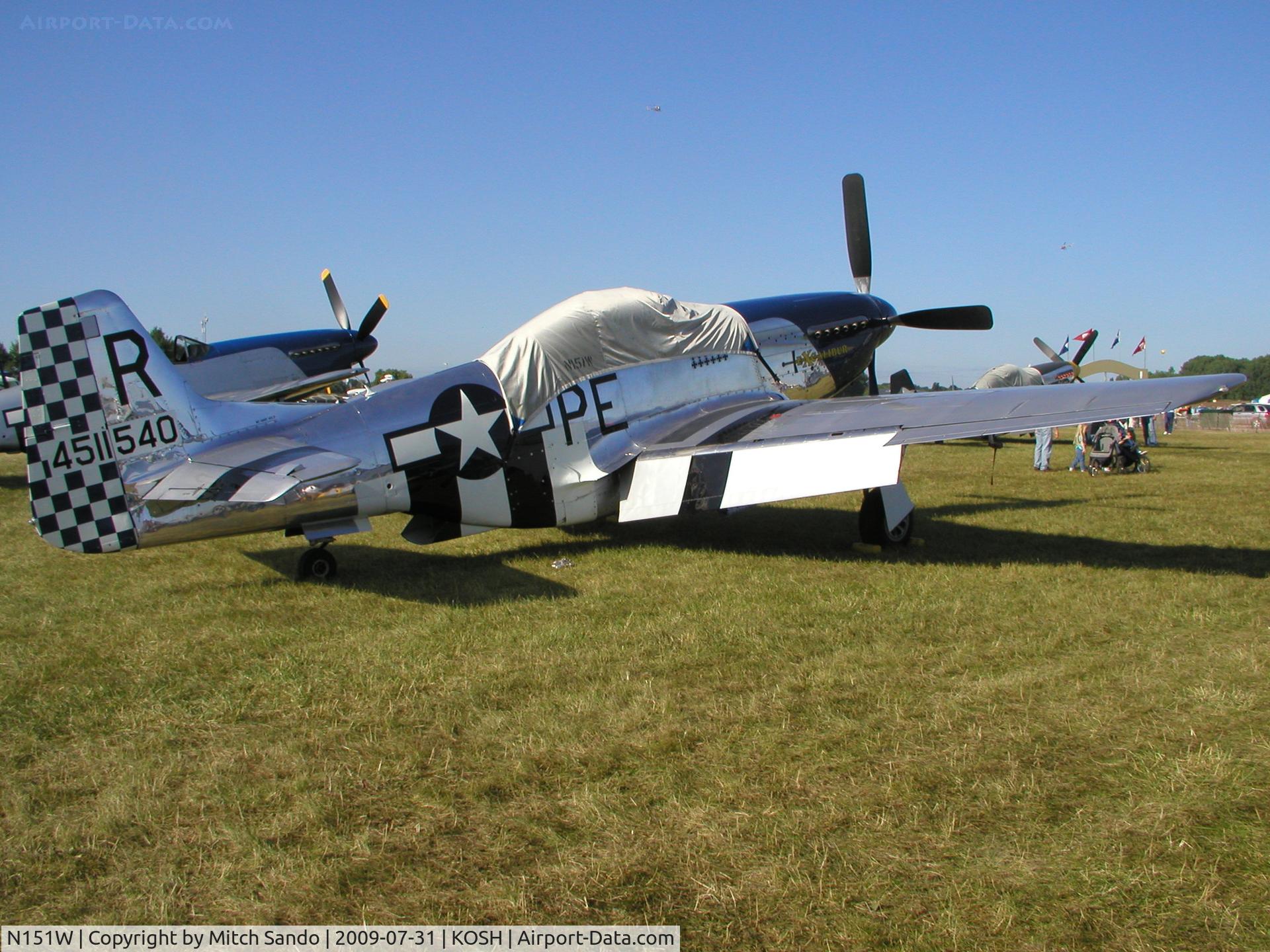 N151W, 1945 North American F-51D Mustang C/N 124-48293, EAA AirVenture 2009.