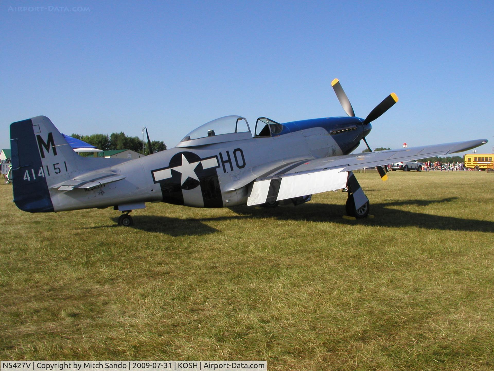 N5427V, 1944 North American F-51D Mustang C/N 44-72942, EAA AirVenture 2009.