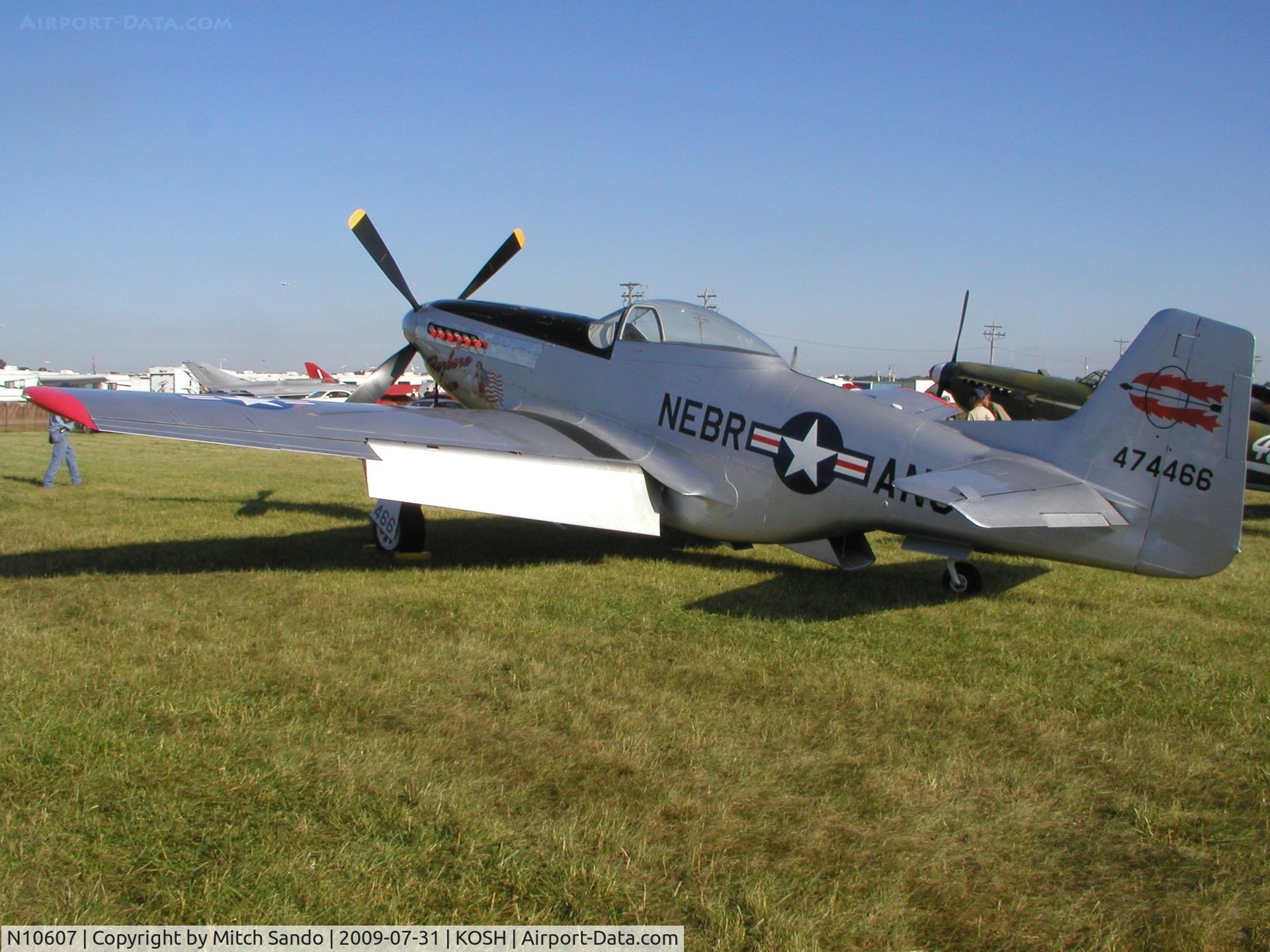 N10607, 1944 North American P-51D Mustang C/N 122-41006, EAA AirVenture 2009.