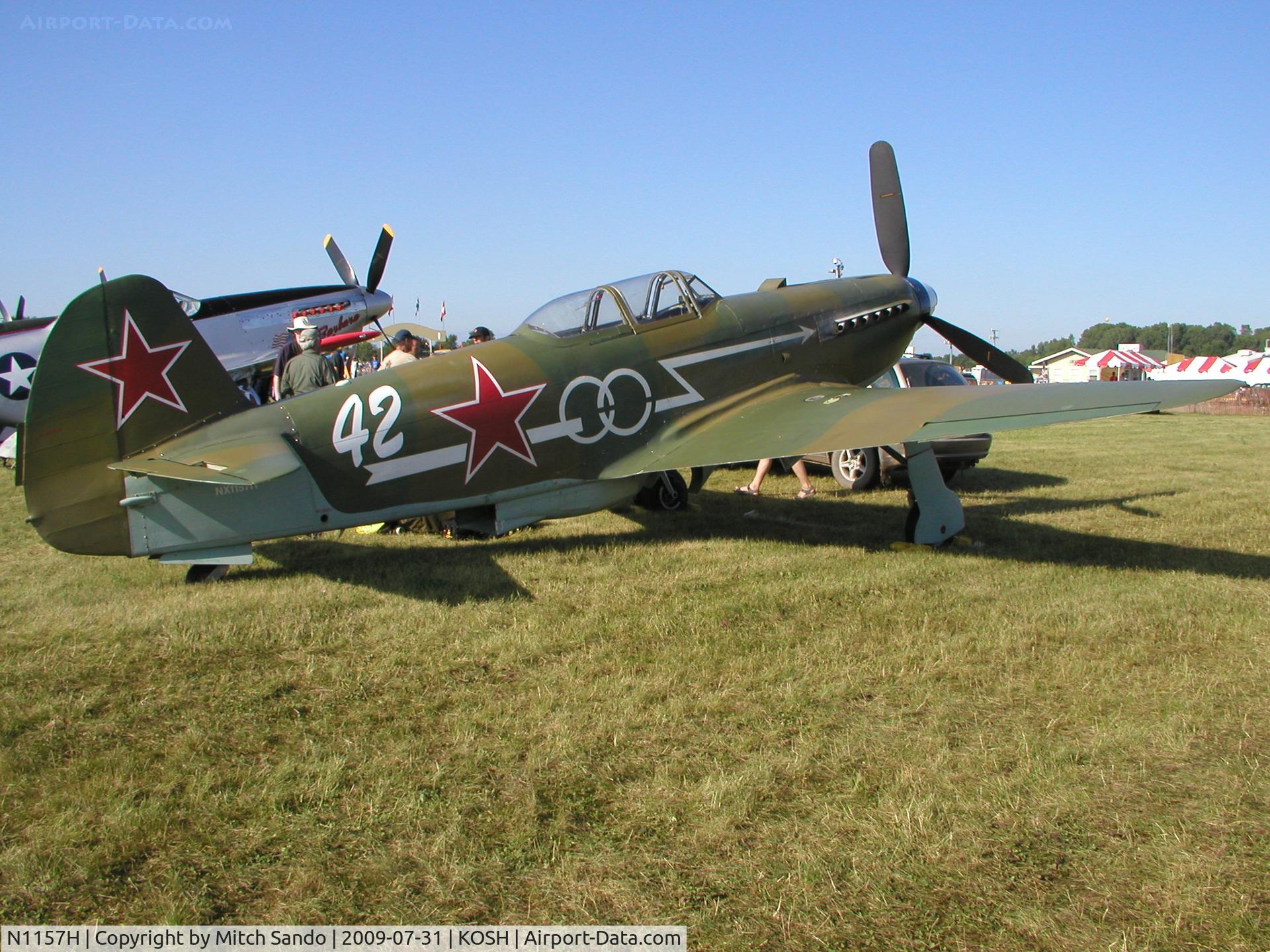 N1157H, 1994 Yakovlev Yak-9U-M C/N 0470402, EAA AirVenture 2009.
