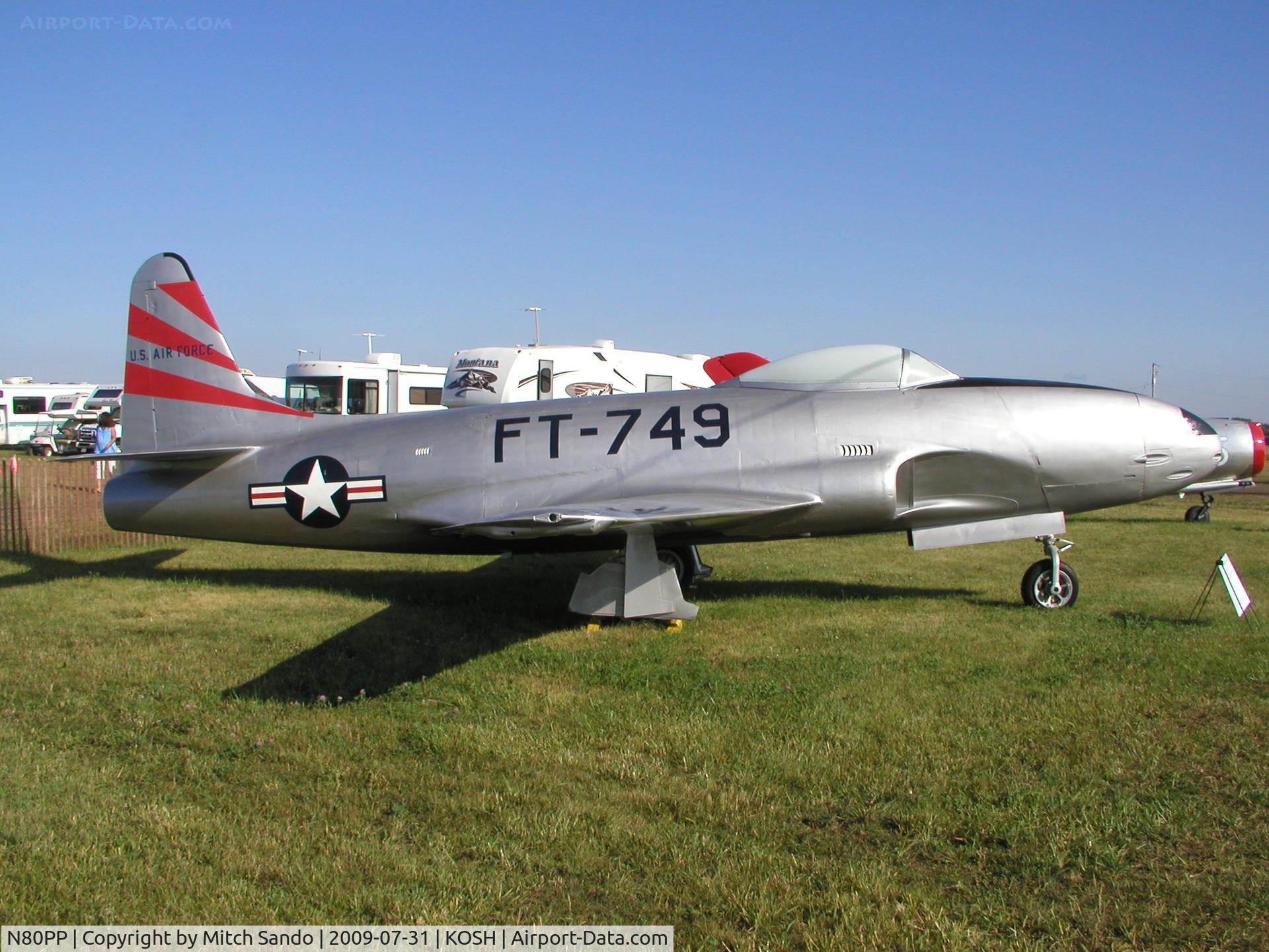 N80PP, Lockheed F-80-C-10 C/N 48-868, EAA AirVenture 2009.