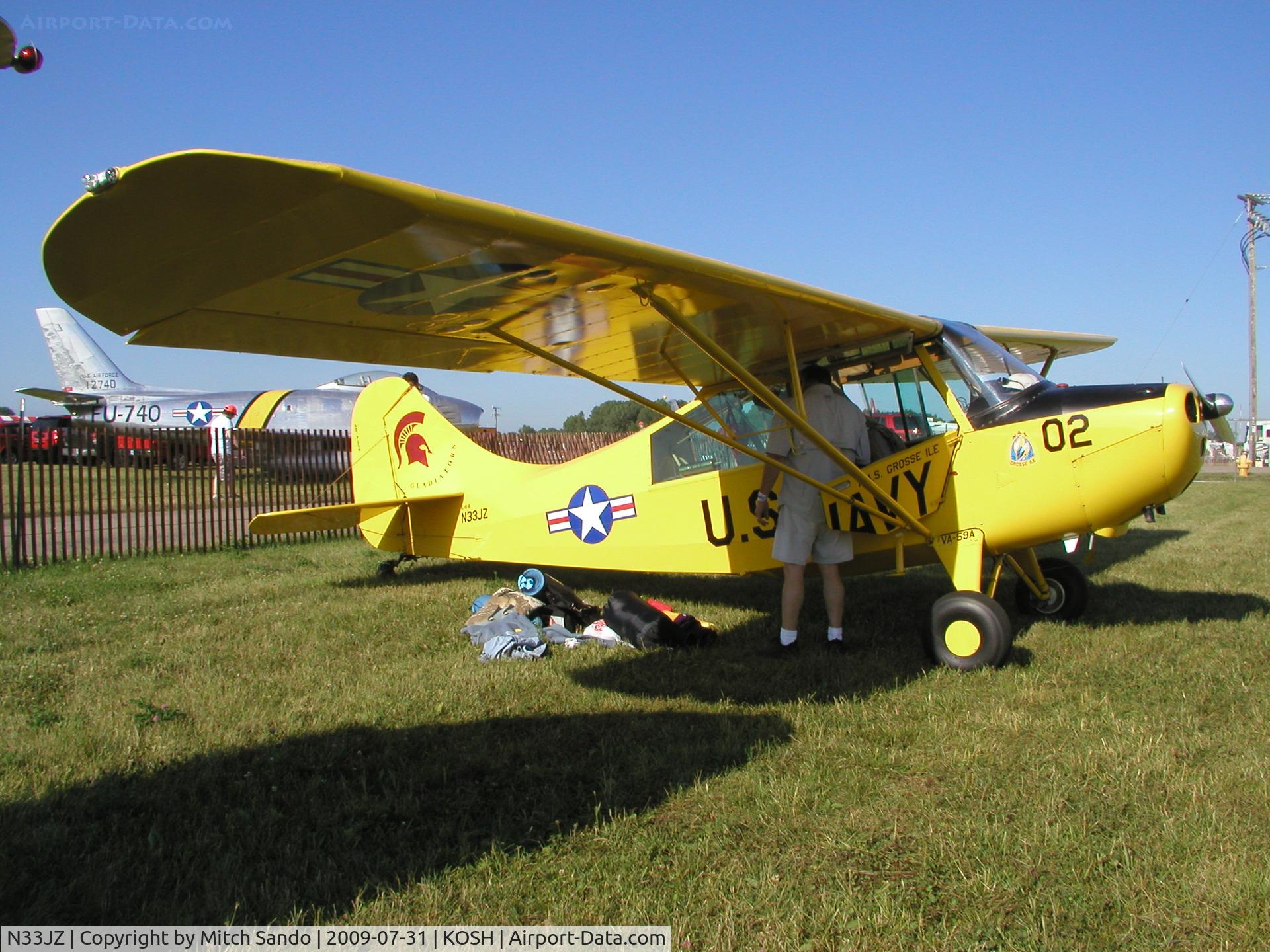 N33JZ, 1948 Aeronca 7AC-CONV Champion C/N 7BCM-487, EAA AirVenture 2009.