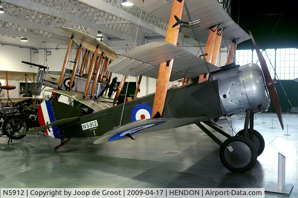 N5912, 1917 Sopwith Triplane C/N Not found N5912, Preserved in the RAF Museum