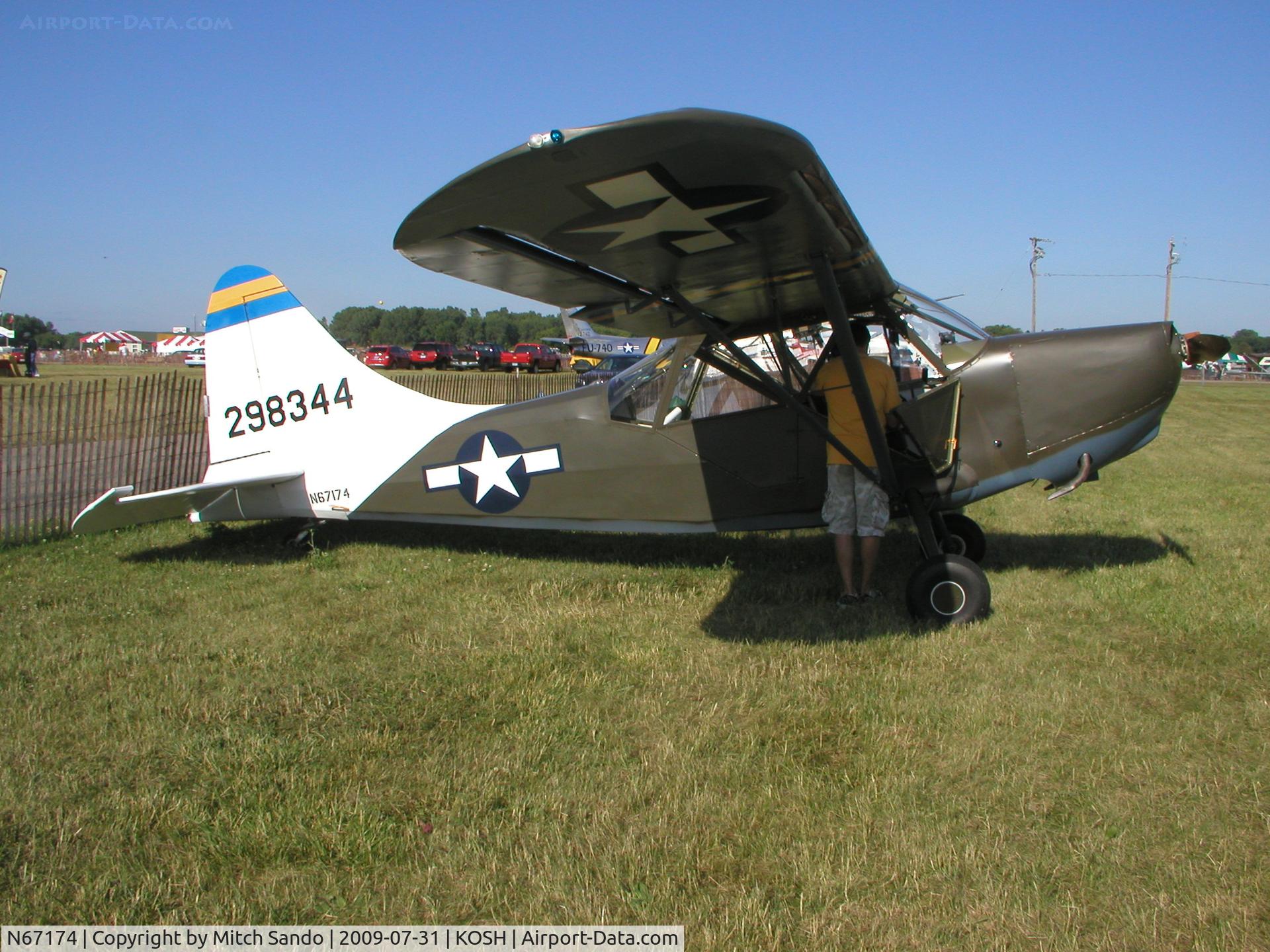 N67174, 1943 Stinson L-5 Sentinel C/N 76-397, EAA AirVenture 2009.