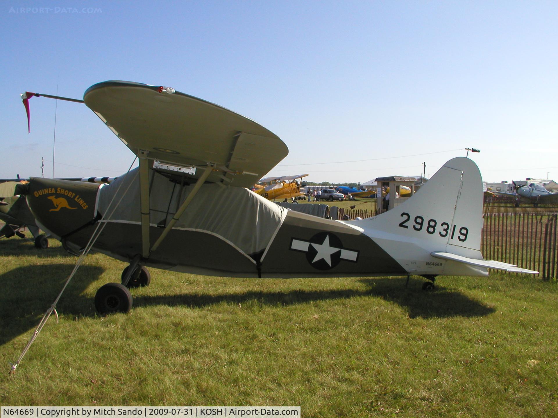 N64669, Stinson L-5 Sentinel C/N 76560, EAA AirVenture 2009.