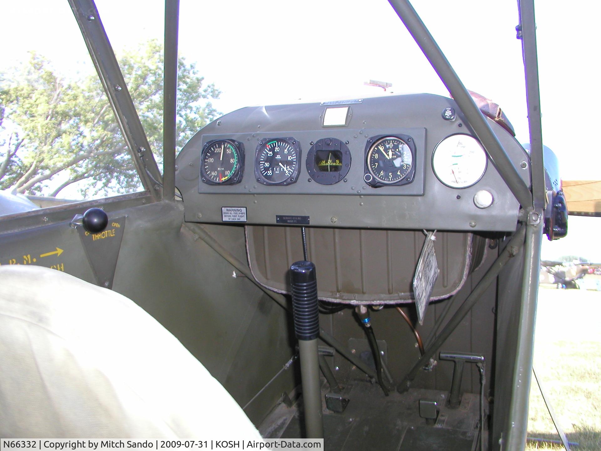 N66332, 1945 Piper L-4J Grasshopper (J3C-65D) C/N 13334, EAA AirVenture 2009.