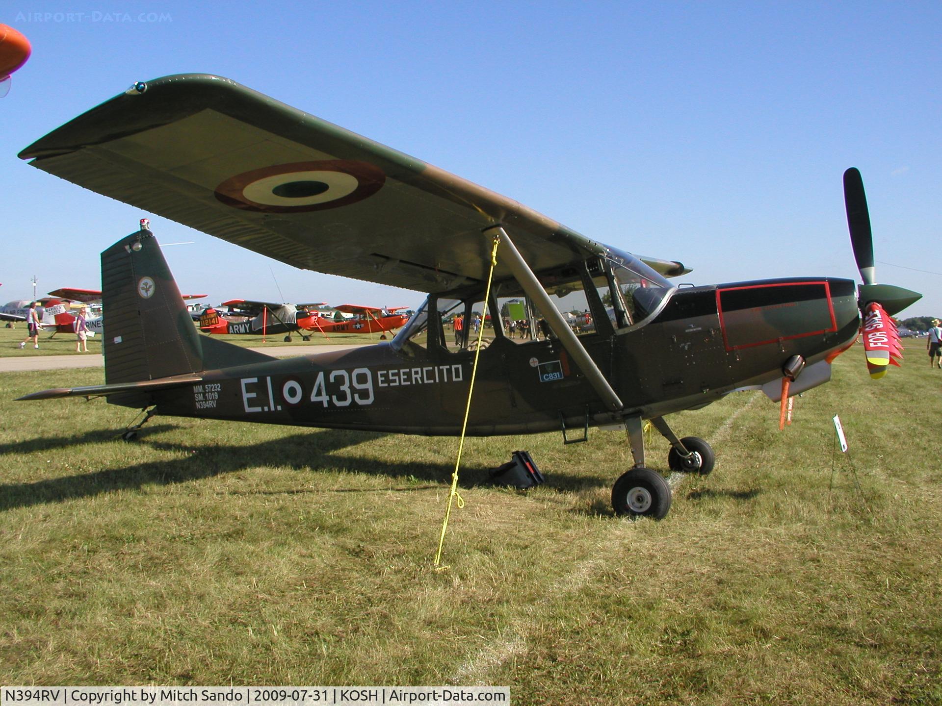 N394RV, SIAI-Marchetti SM-1019 C/N 040, EAA AirVenture 2009.