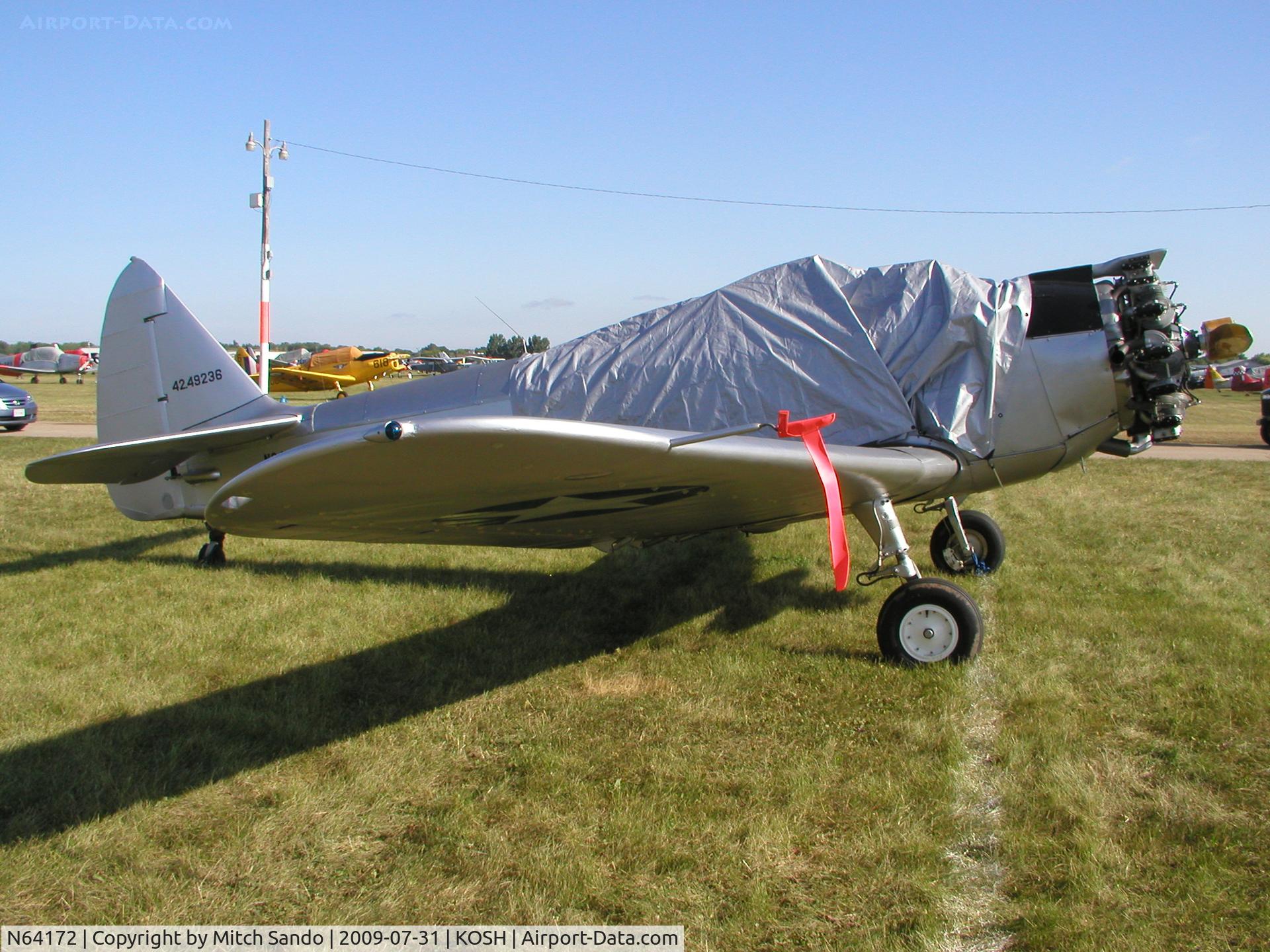 N64172, 1943 Fairchild (Howard) PT-23A Cornell (M-62C) C/N HO-260, EAA AirVenture 2009.