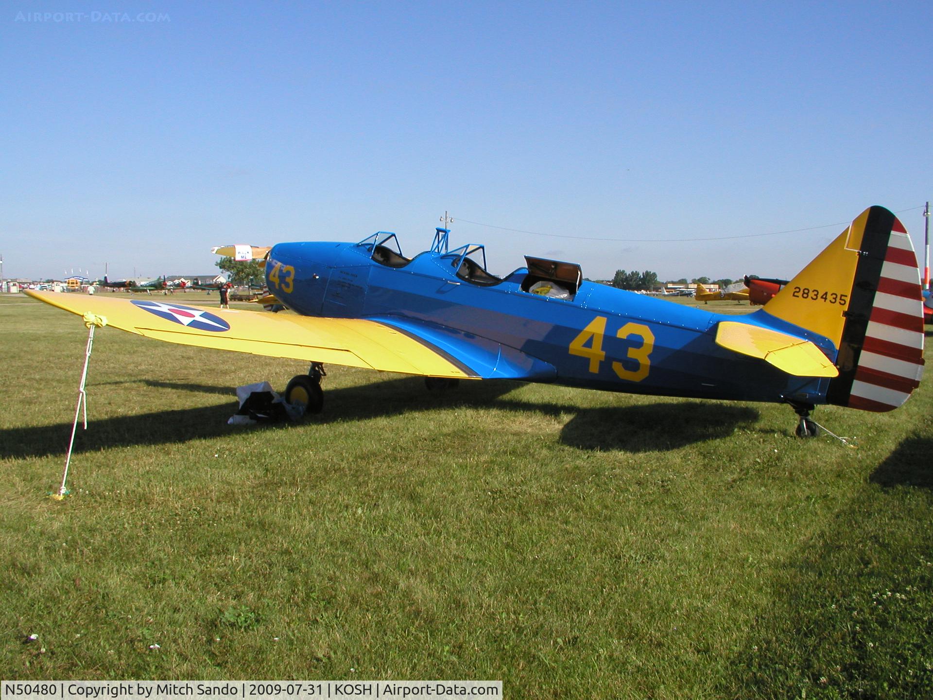 N50480, Fairchild PT-19A C/N T43-7022, EAA AirVenture 2009.