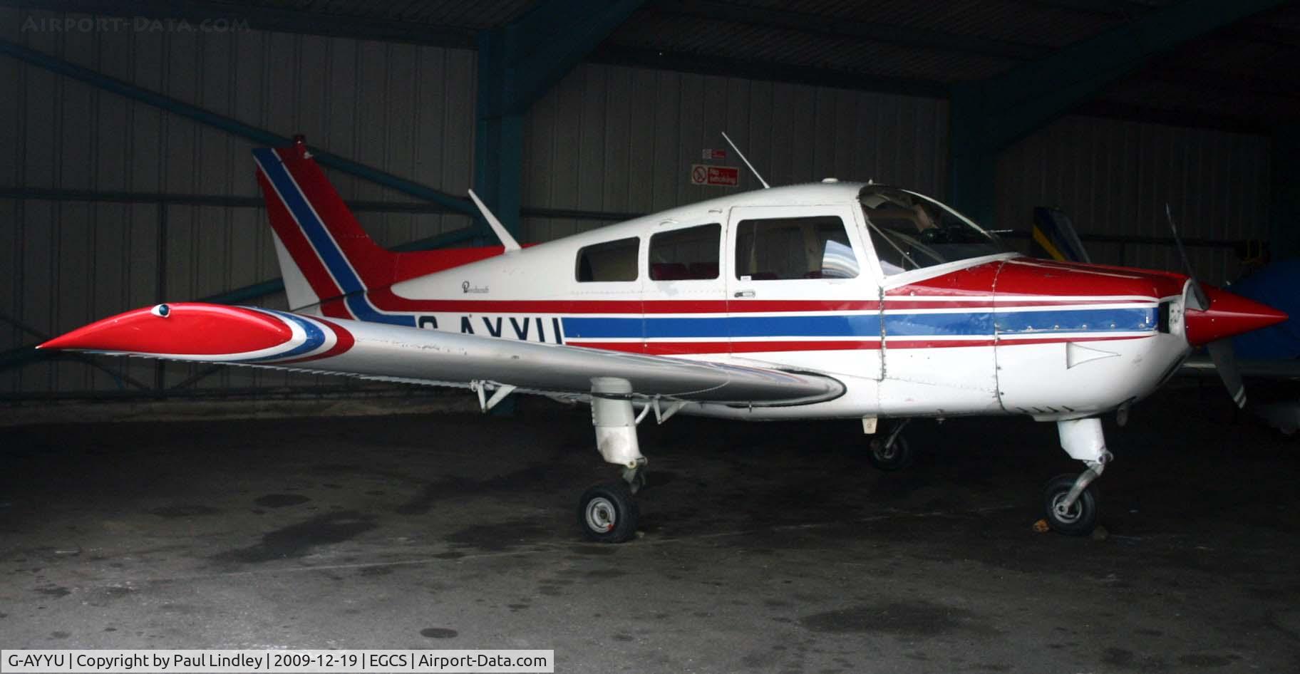 G-AYYU, 1971 Beech C23 Sundowner 180 Sundowner 180 C/N M-1353, In the hanger