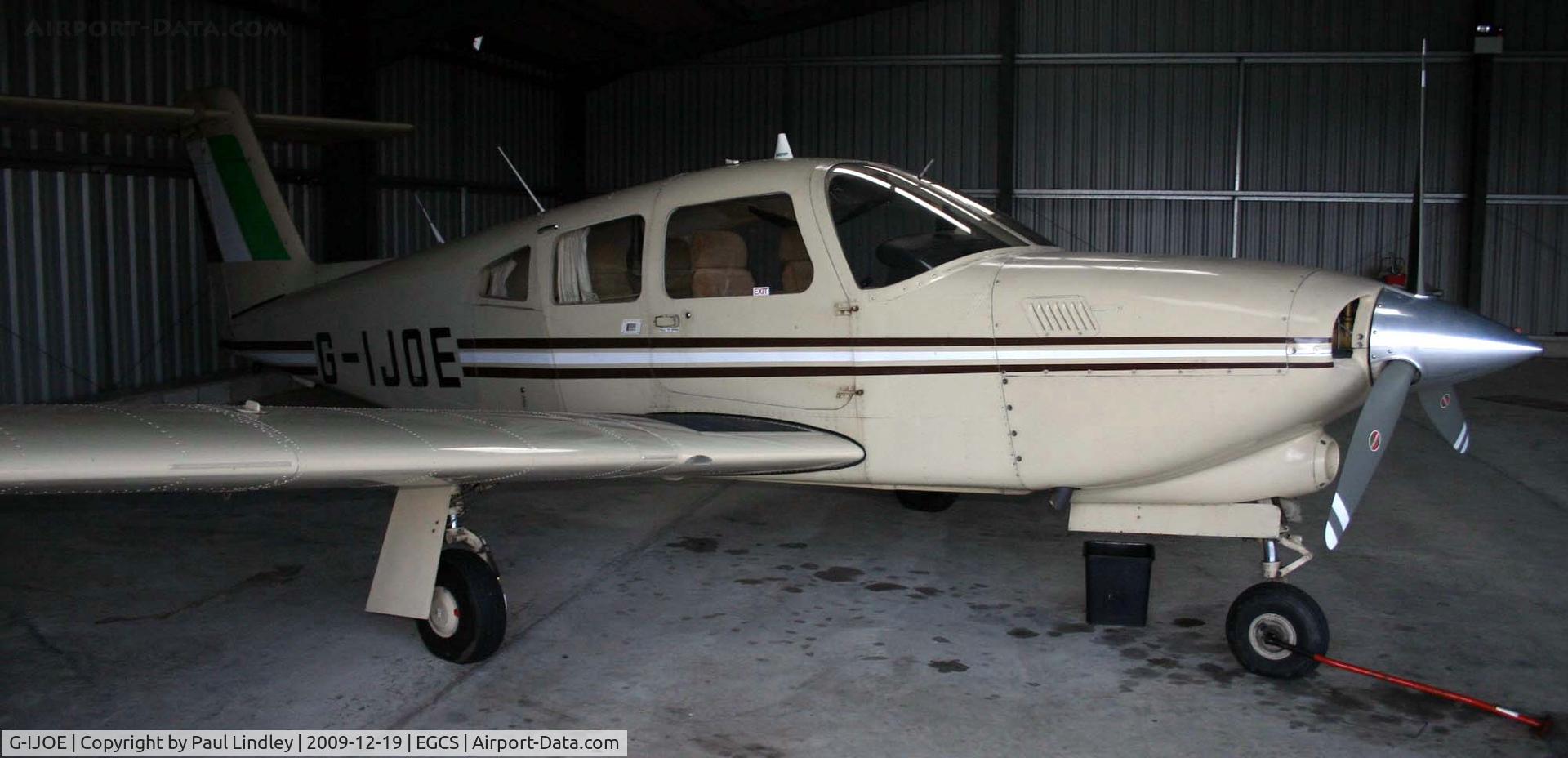 G-IJOE, 1980 Piper PA-28RT-201T Turbo Arrow IV C/N 28R-8031178, Winter Hangerage