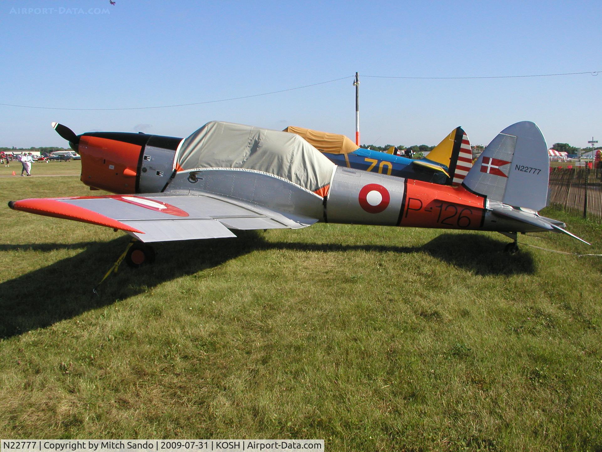 N22777, 1950 De Havilland DHC-1 Chipmunk 22 C/N C1/0105, EAA AirVenture 2009.